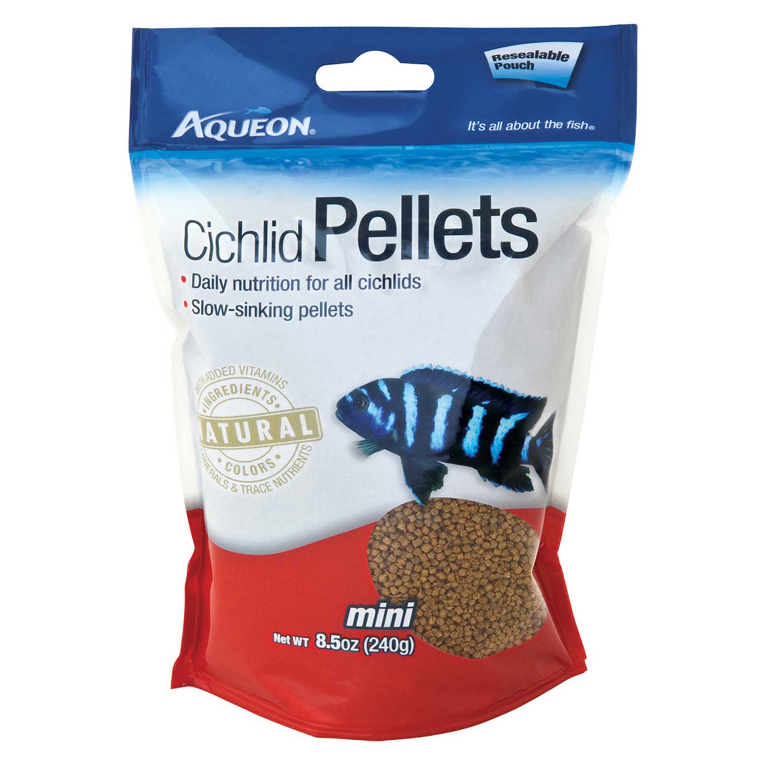 Slow sinking. Cichlid algae Pellets.