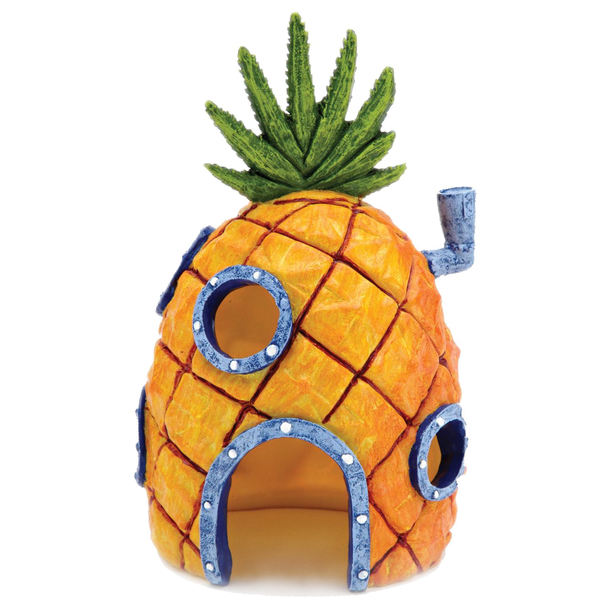 Penn Plax Spongebob Squarepants Pineapple House With Swim Holes