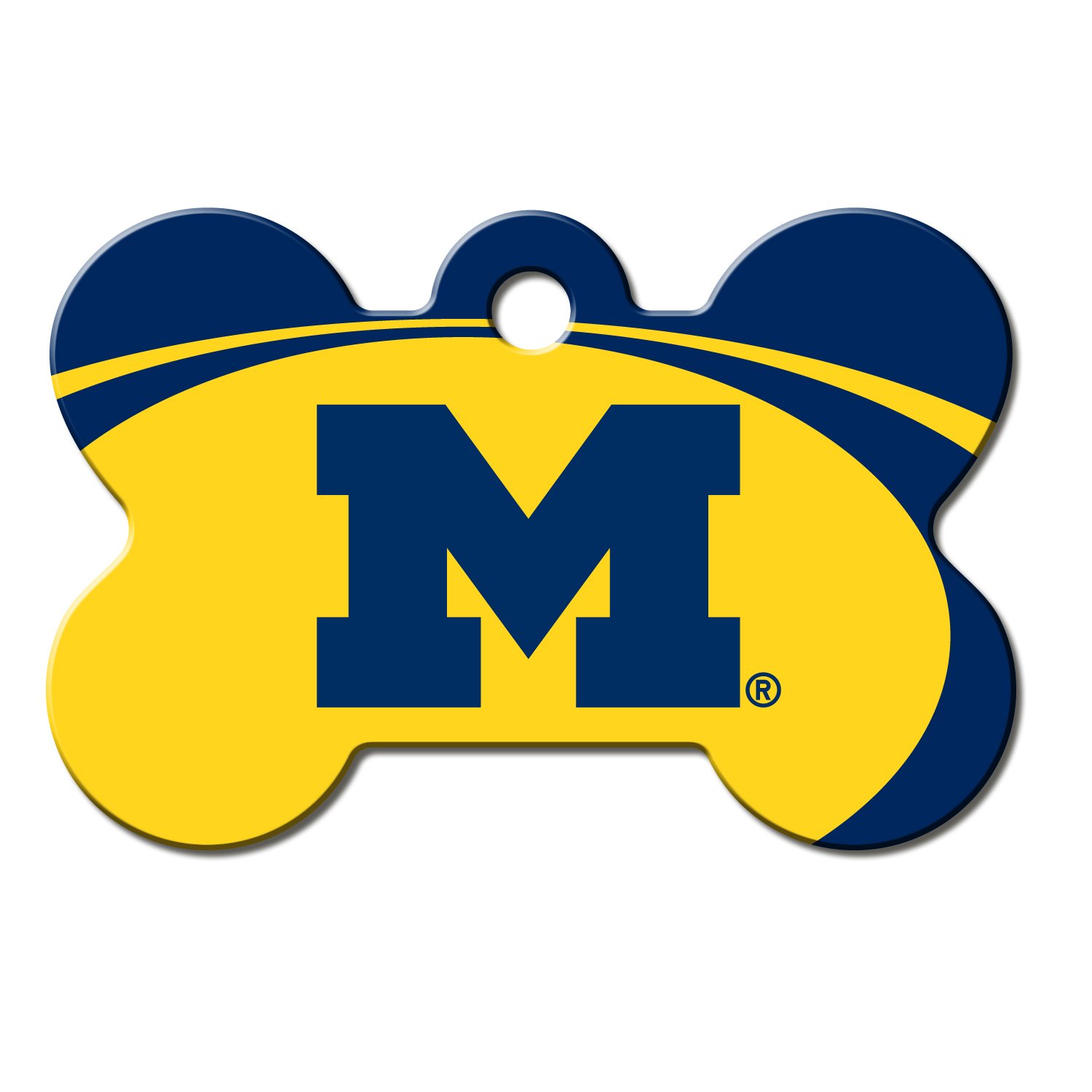 Quick-Tag Michigan Wolverines NCAA Bone Personalized ...