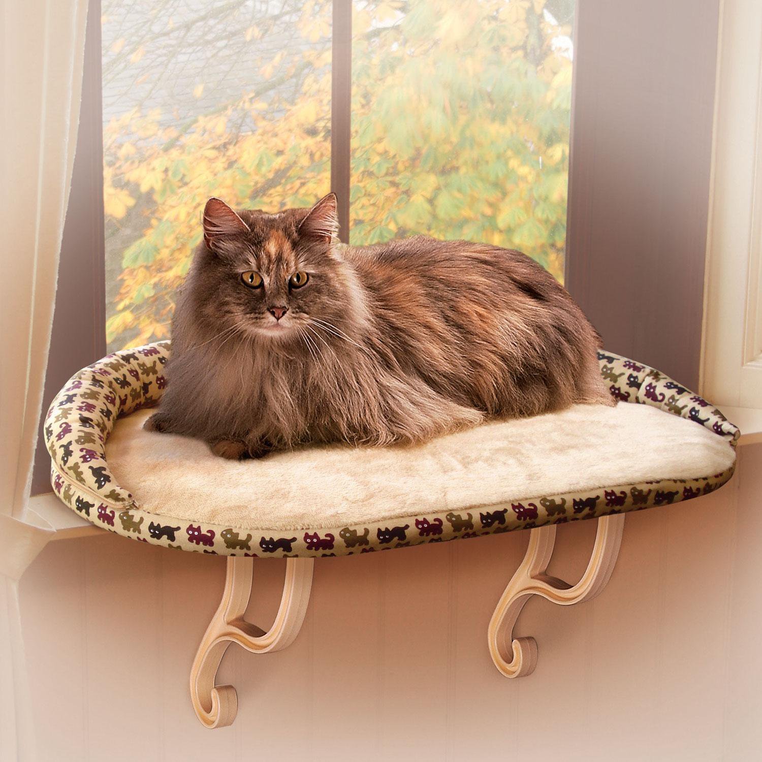 K&H Kitty Sill Bolster Deluxe Cat Window Perch Petco