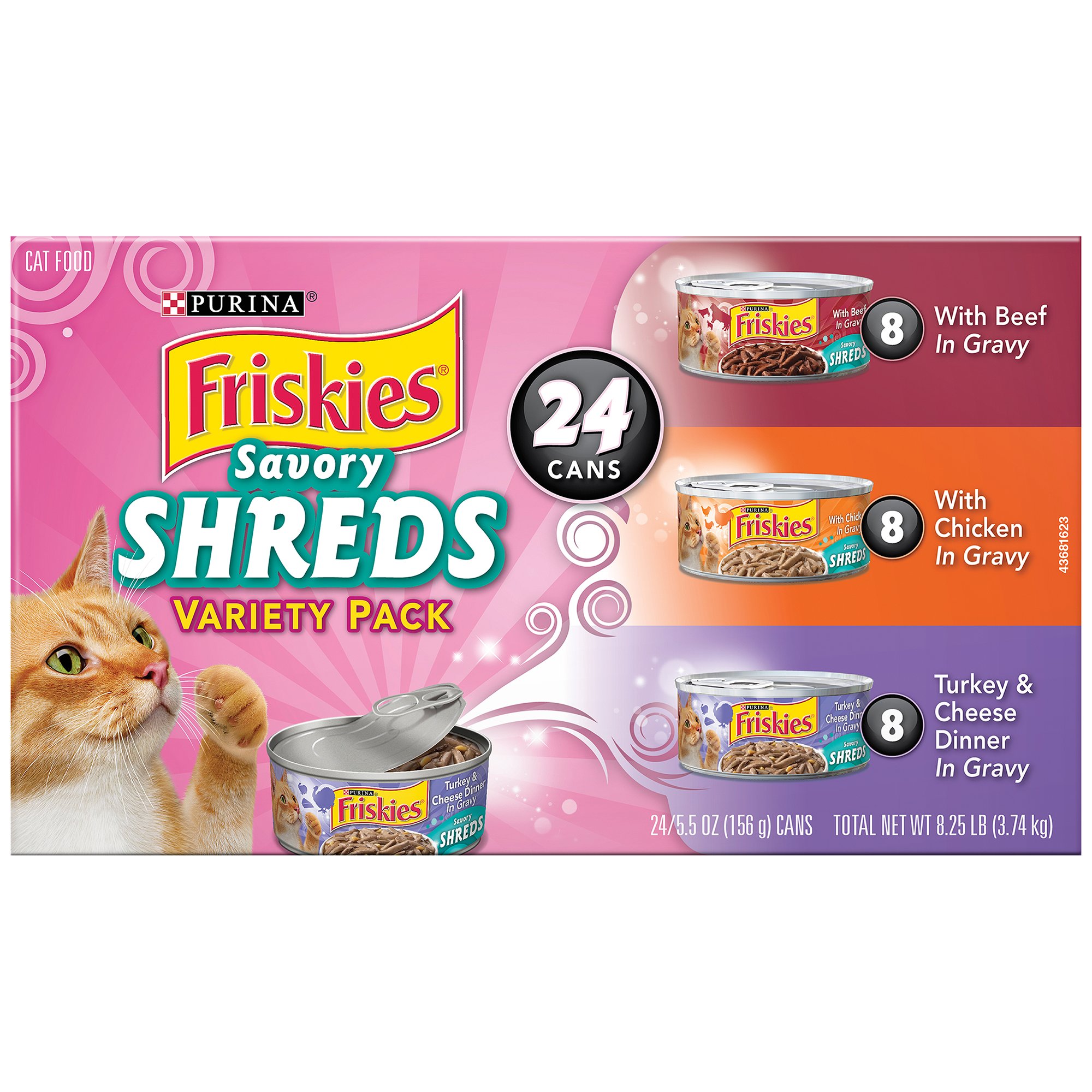 UPC 050000579198 Friskies Savory Shreds in Gravy Variety Pack Canned Cat Food (5.5 oz.; Turkey