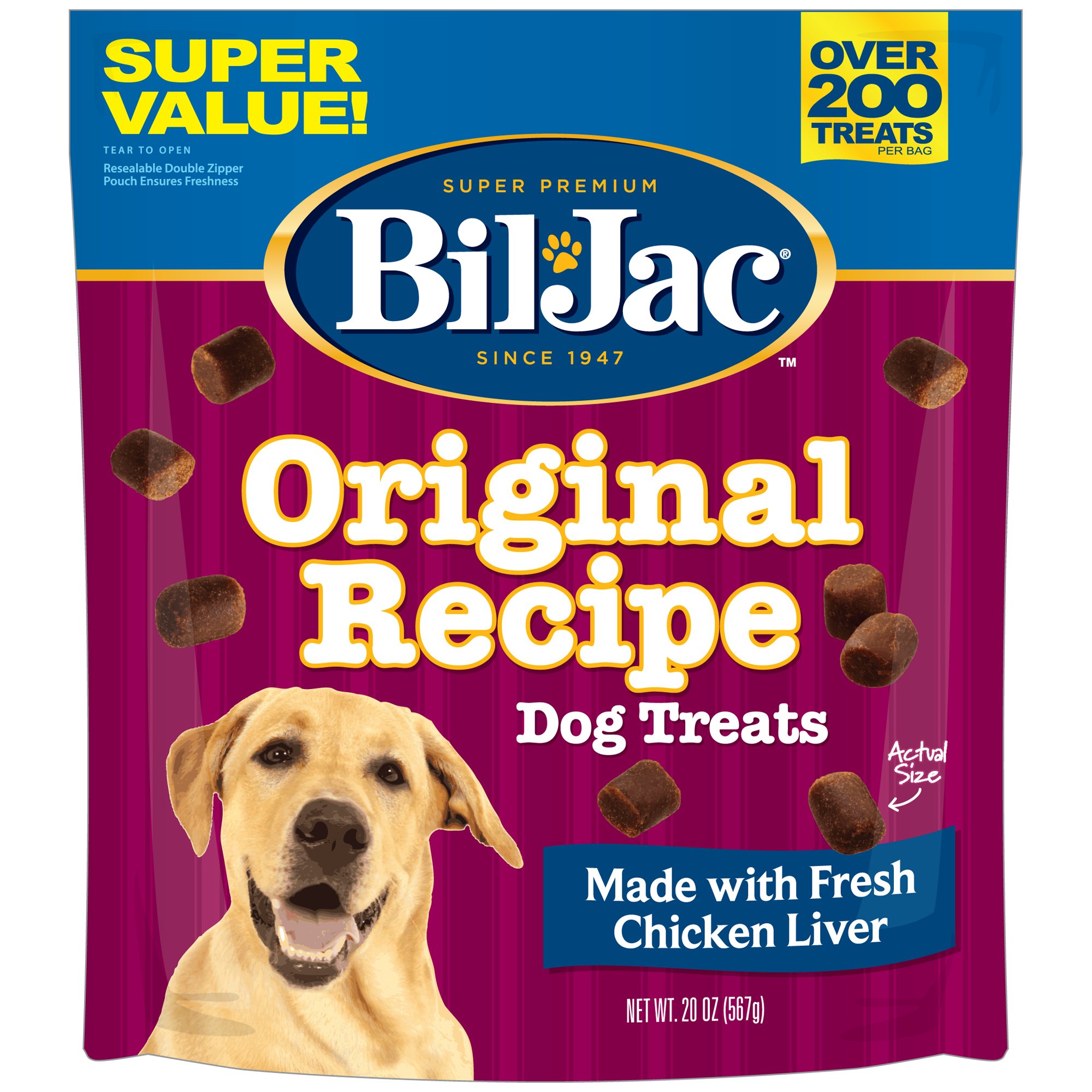 Bil-Jac Original Chicken Liver Dog Treats | Petco