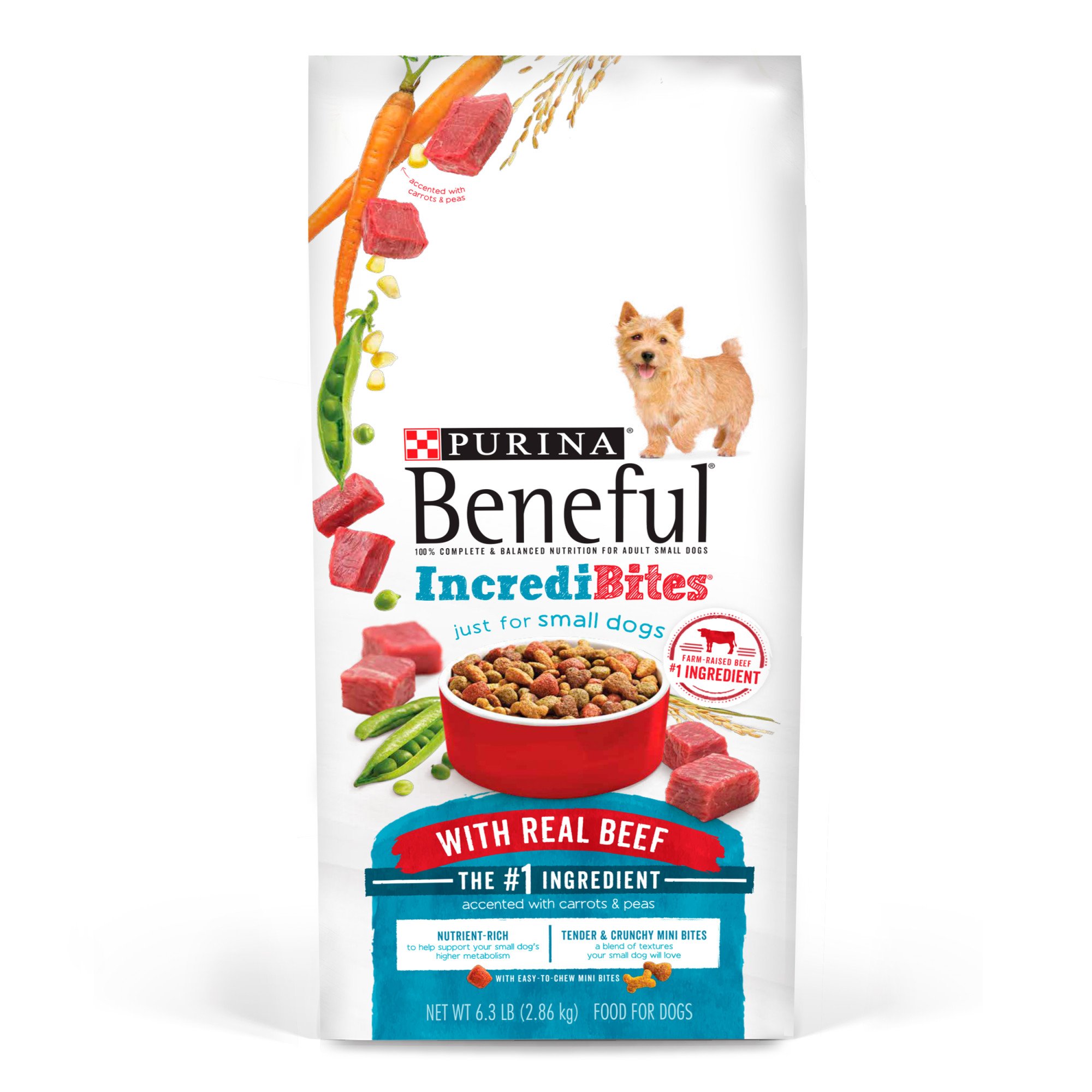Purina Beneful IncrediBites With Real Beef Dry Dog Food, 3 ...