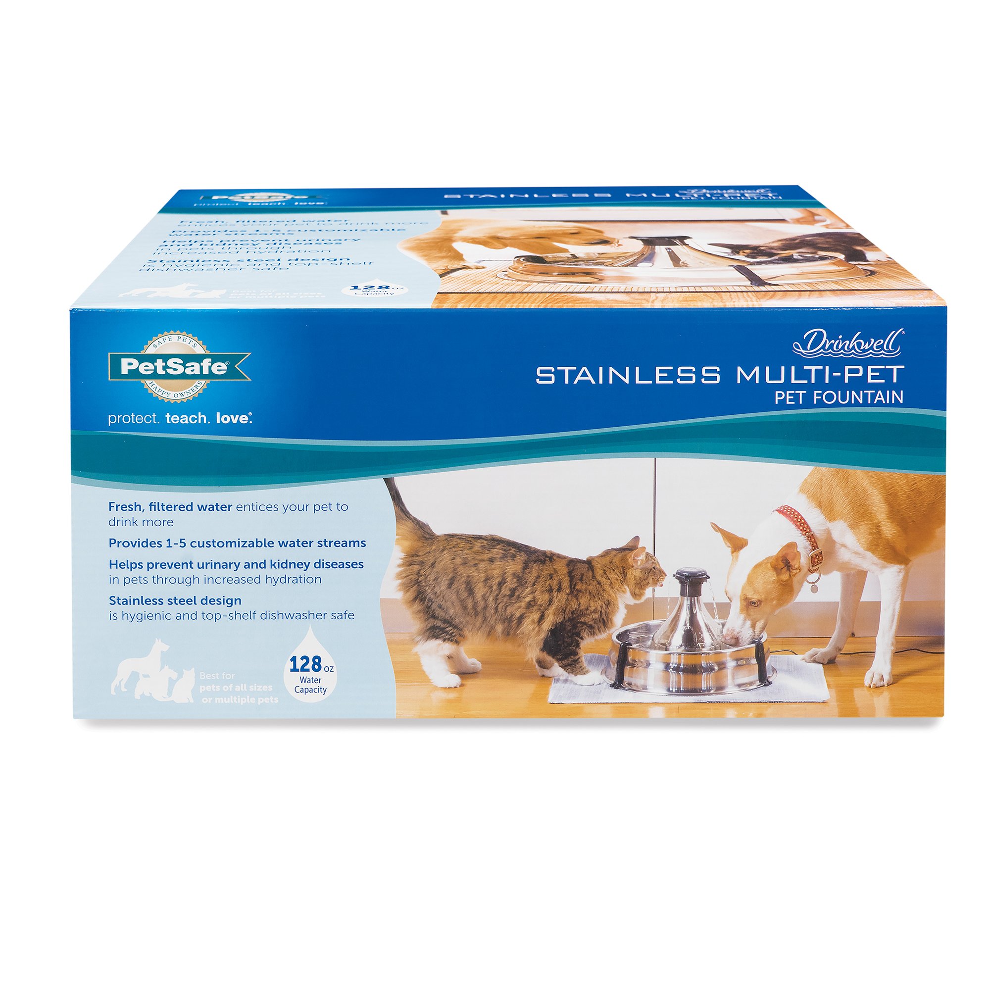 Petsafe Drinkwell 360 Stainless Steel Multi Pet Dog And Cat Water
