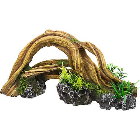Rockgarden Resin Wood Arch With Plants