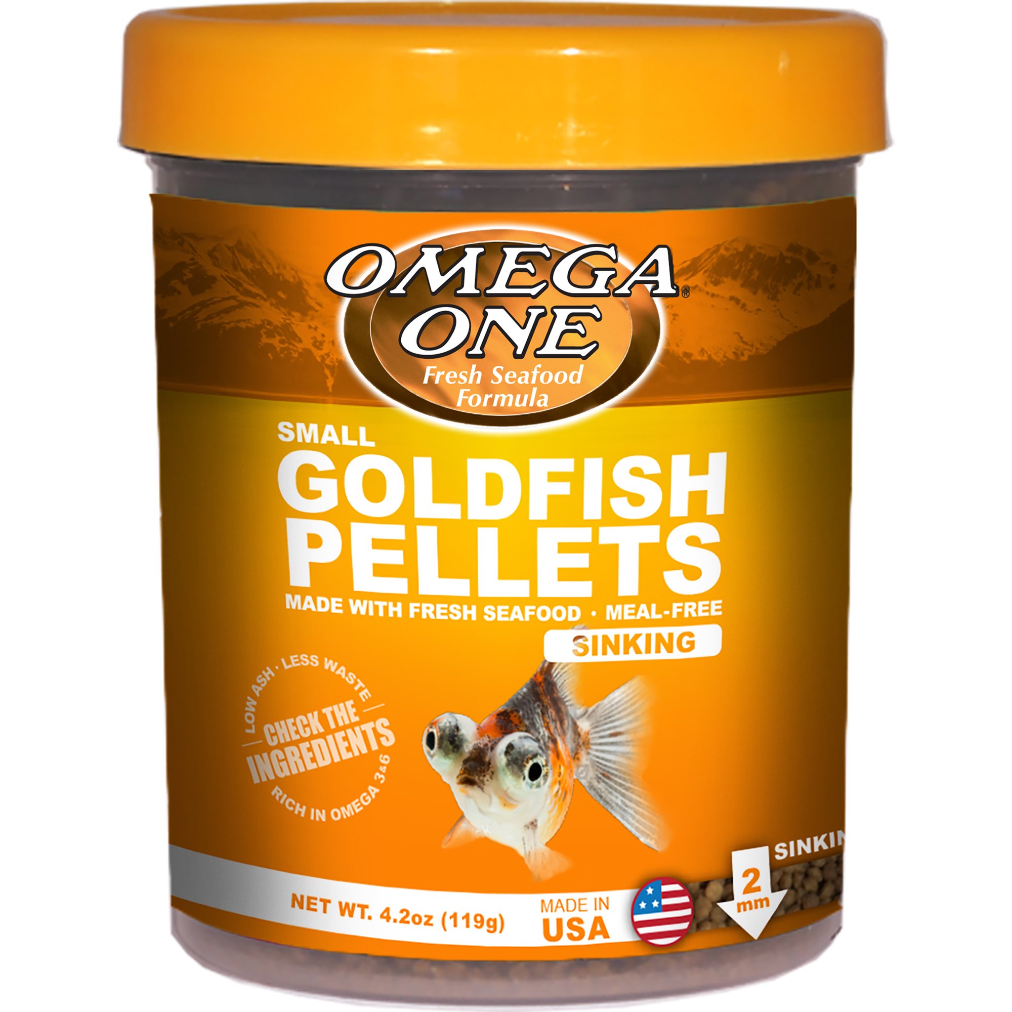 Omega One Goldfish Small Sinking Pellets 4 2 Oz