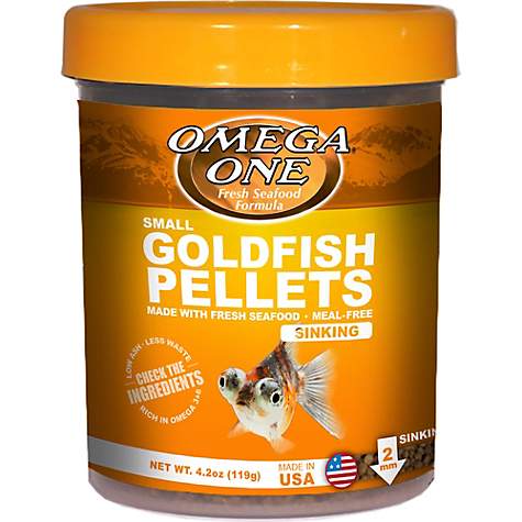 Omega One Goldfish Small Sinking Pellets 4 2 Oz