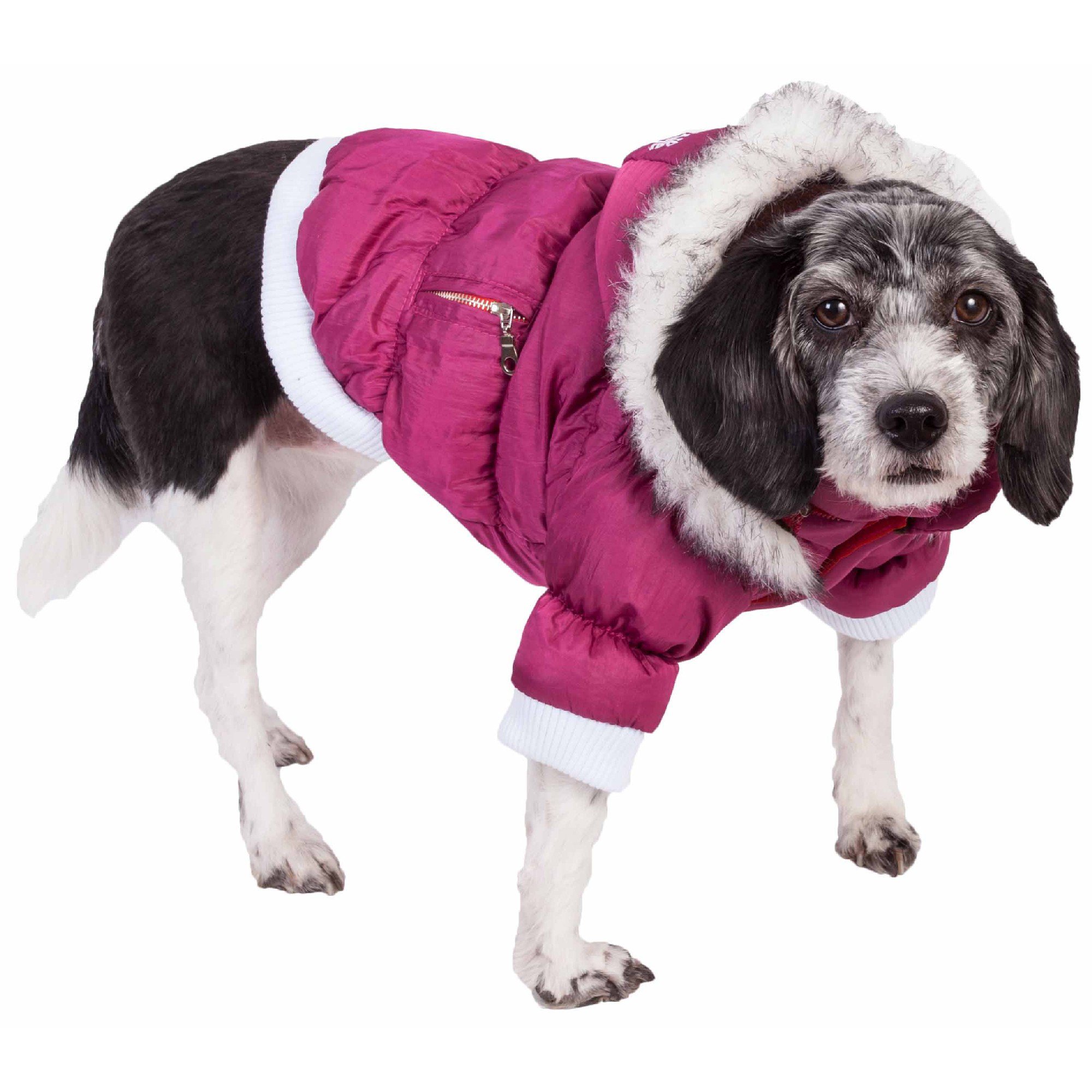 Pet Life Metallic Pink Dog Parka | Petco