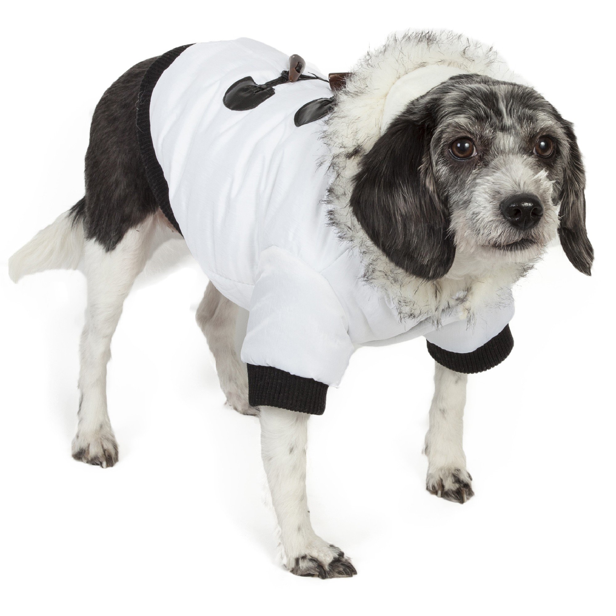 Pet Life Winter White Snow Fashion Parka for Dogs | Petco