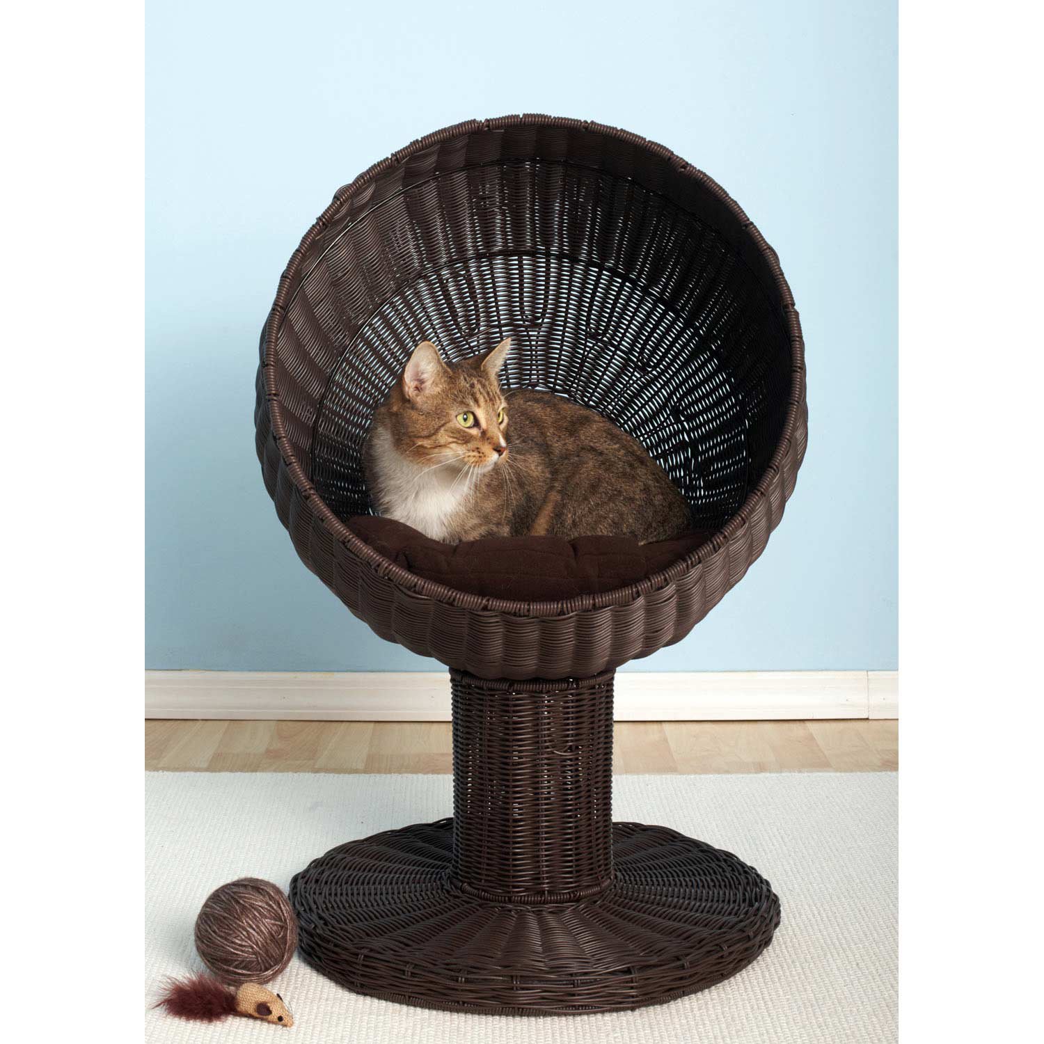 refined feline kitty ball bed