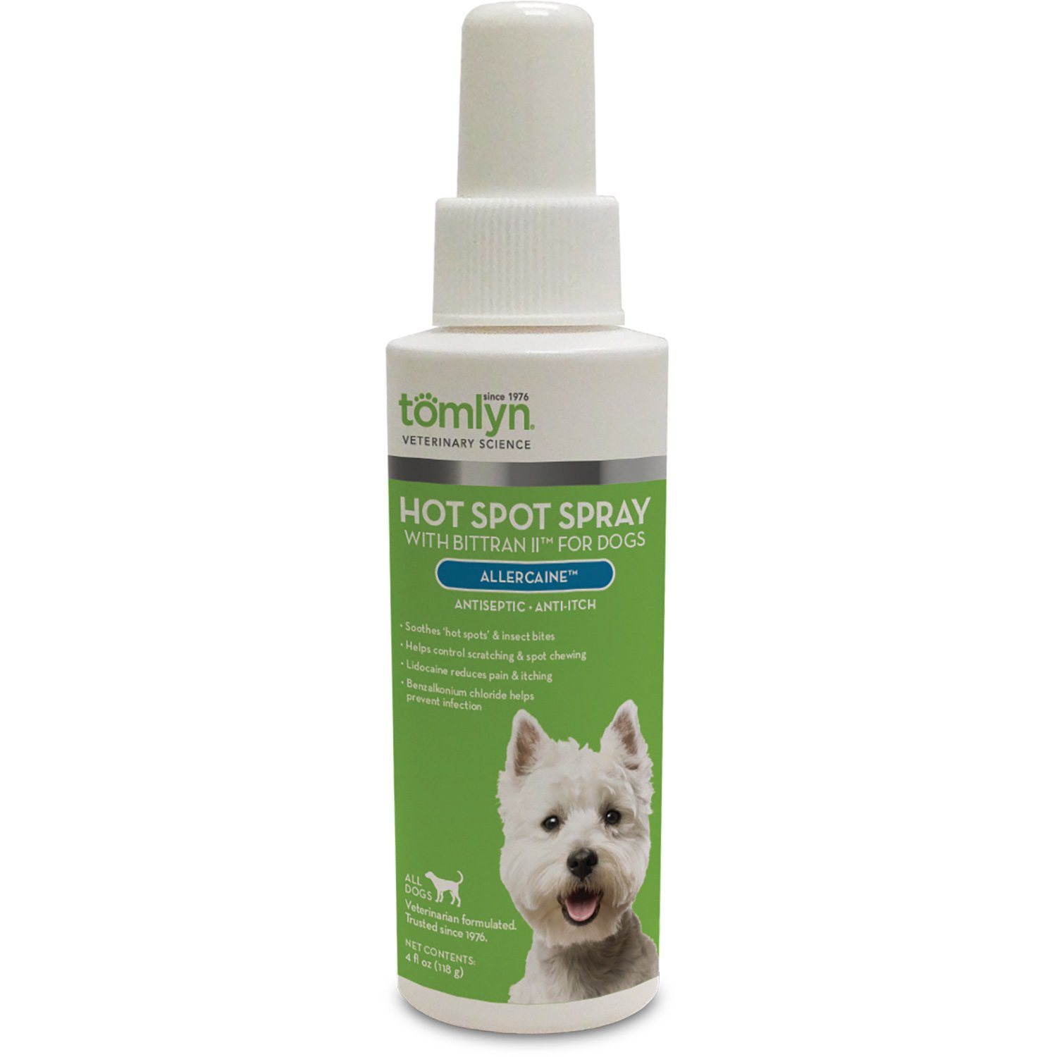 Tomlyn Allercaine with Bittran II Antiseptic Anti-Itch Spray | Petco