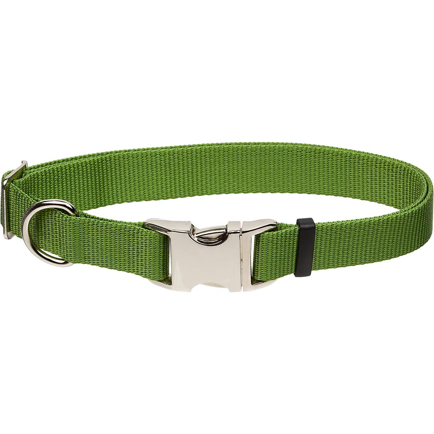 Coastal Pet Metal Buckle Nylon Adjustable Personalized Dog Collar in Palm Green | Petco