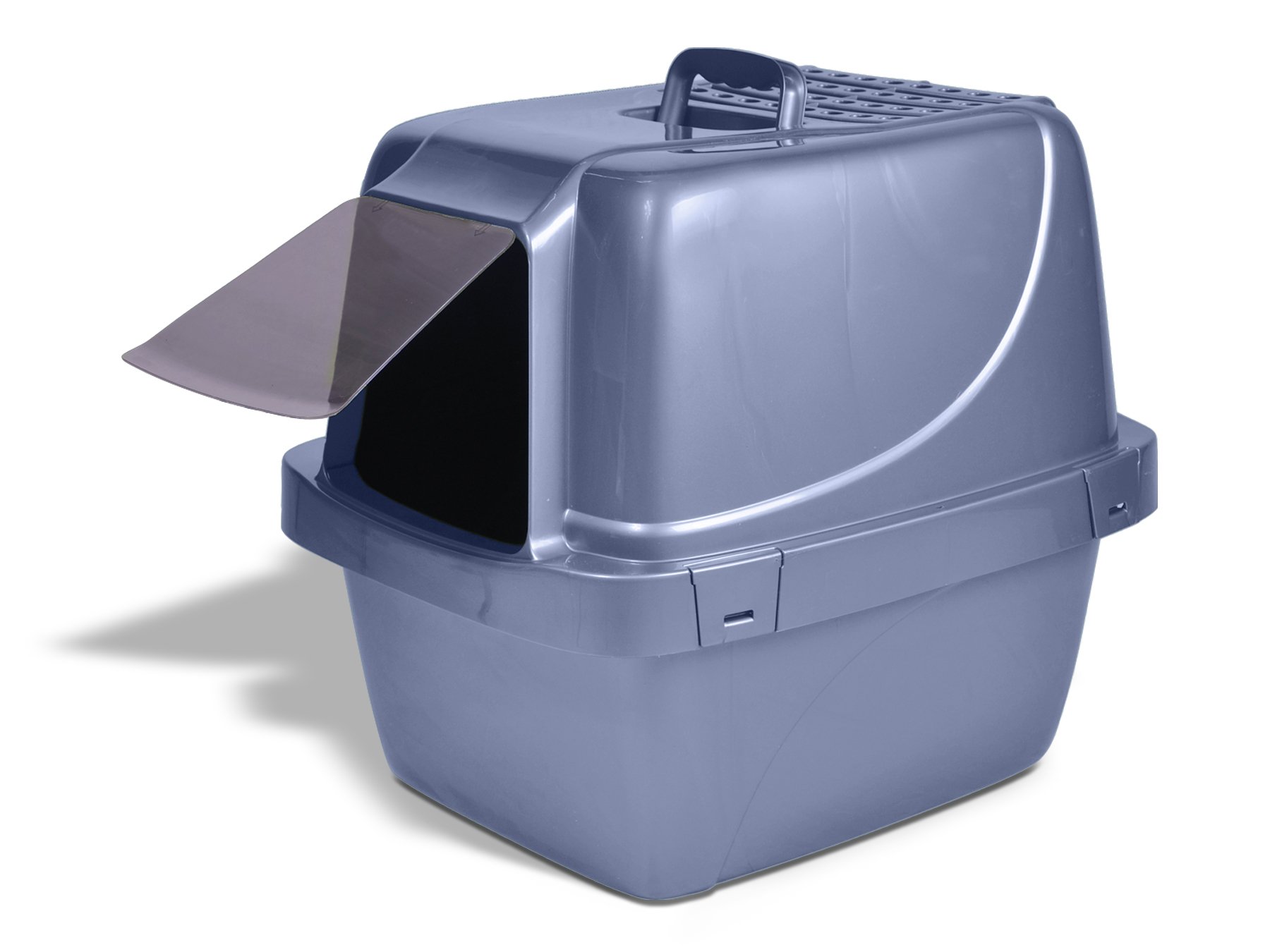 closed cat litter box