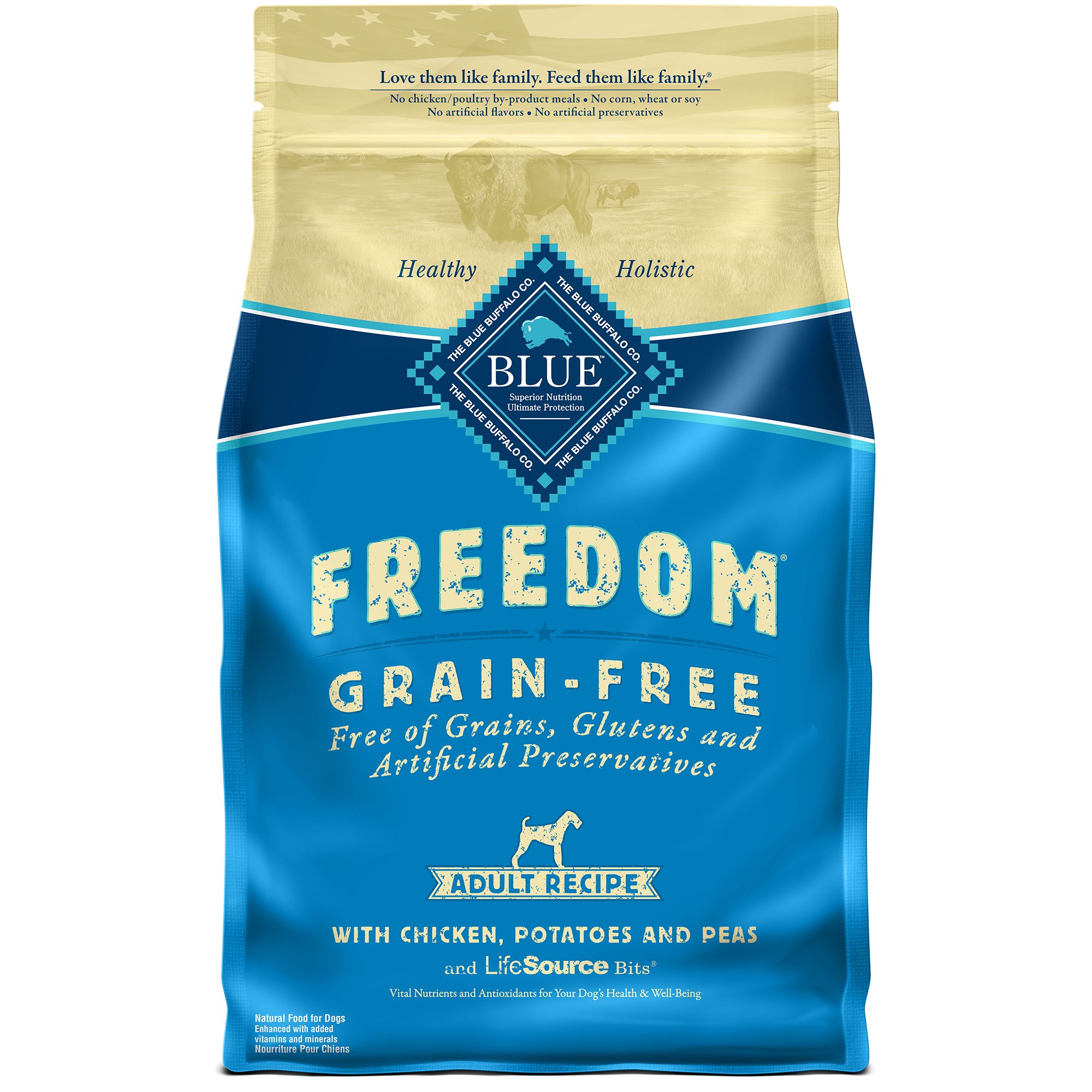 Blue Buffalo Blue Freedom Grain-Free Adult Chicken Recipe Dry Dog Food