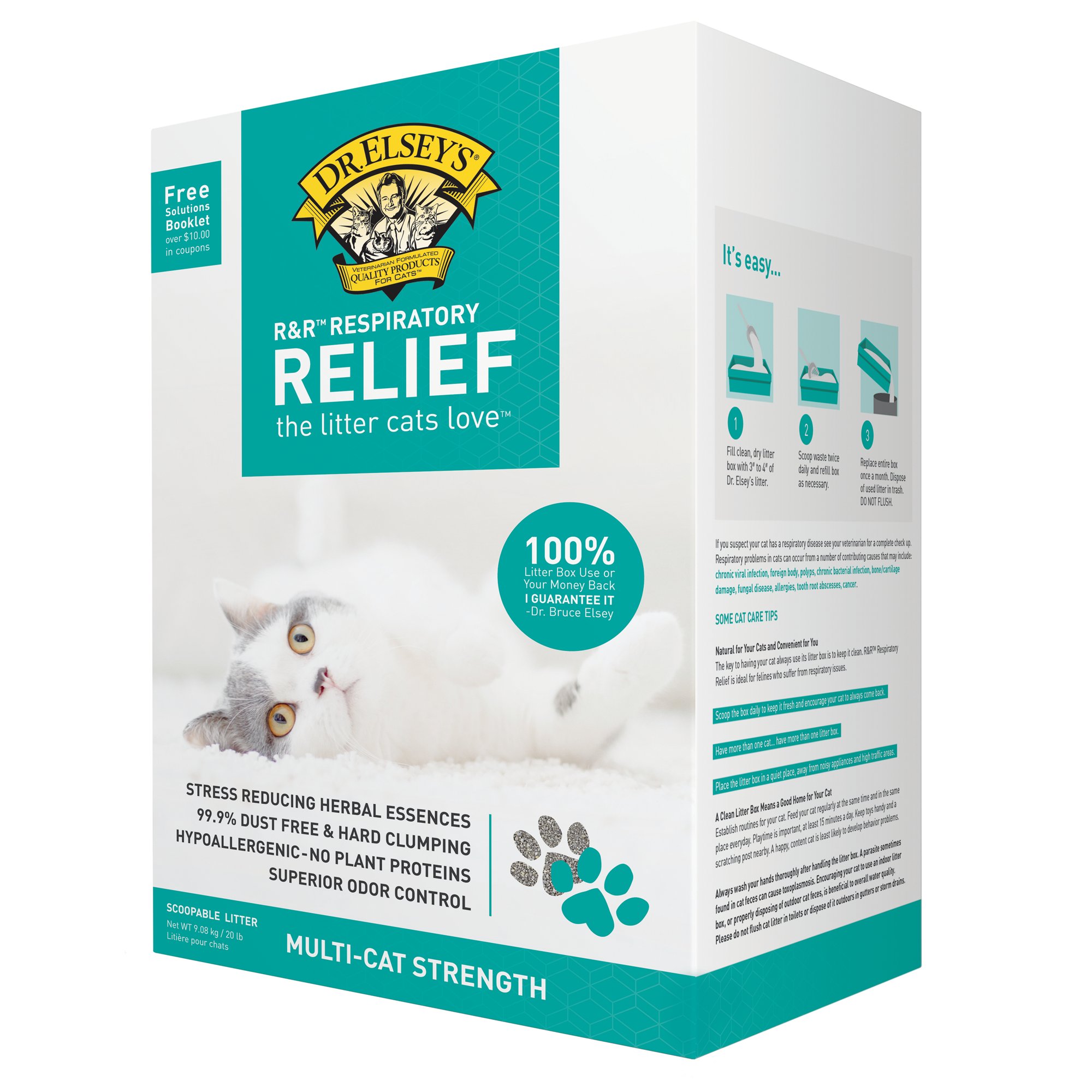 Precious Cat Dr. Elsey's Respiratory Relief Clumping Clay Cat Litter
