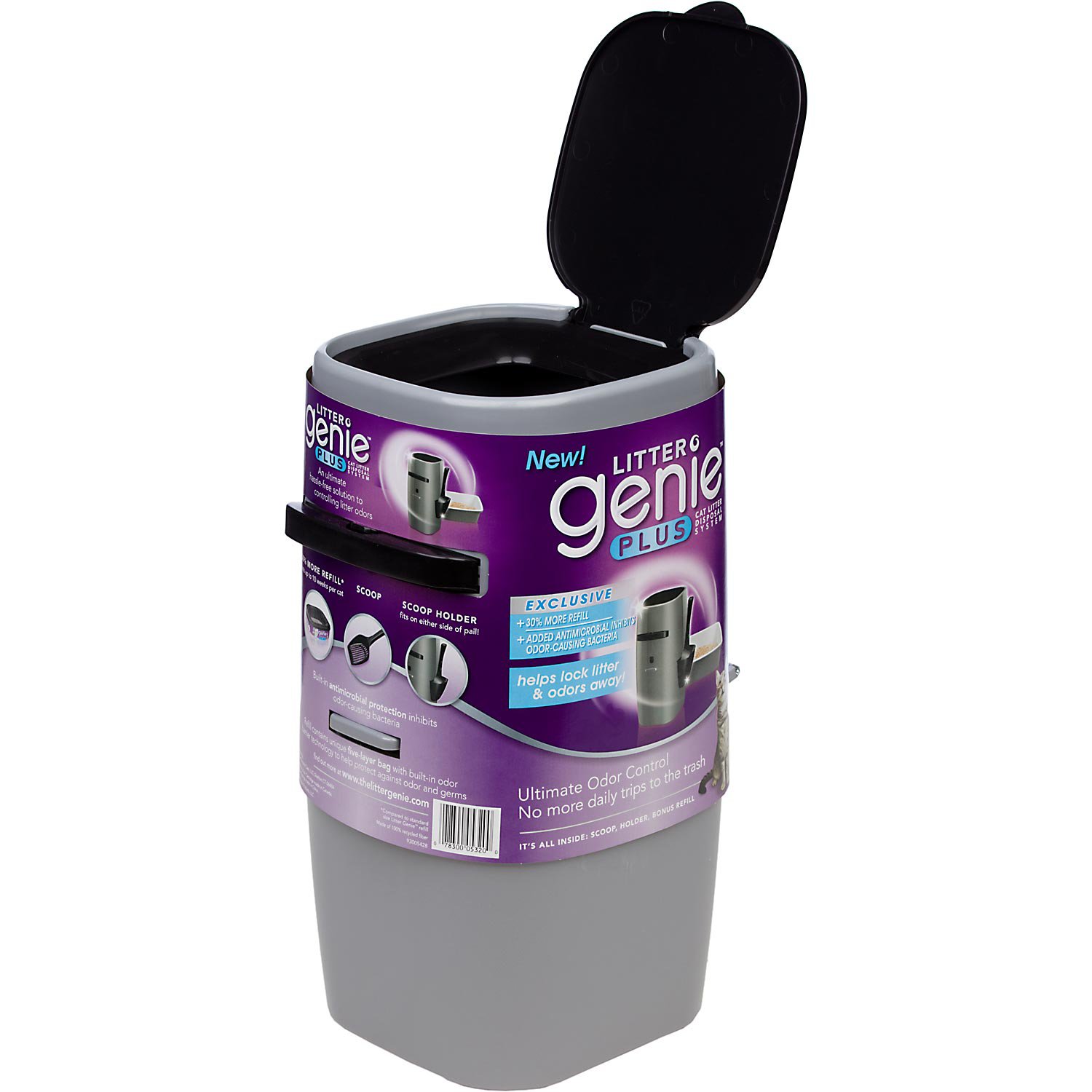 Litter Genie Litter Genie Plus Cat Litter Disposal System Silver X0532000