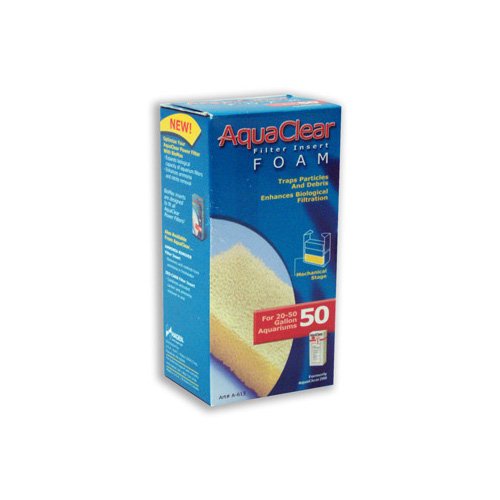 Reusable Foam Filter AquaClear 50 Foam Filter Insert - Replacement Filter For AquaClear 50 Power Filter Reusable Foam Filter For Fish Tank