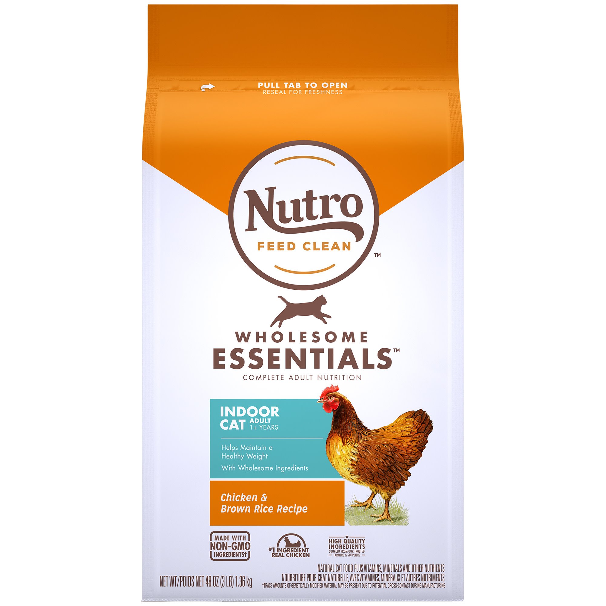 Nutro Chicken & Whole Brown Rice Indoor Adult Cat Food | Petco