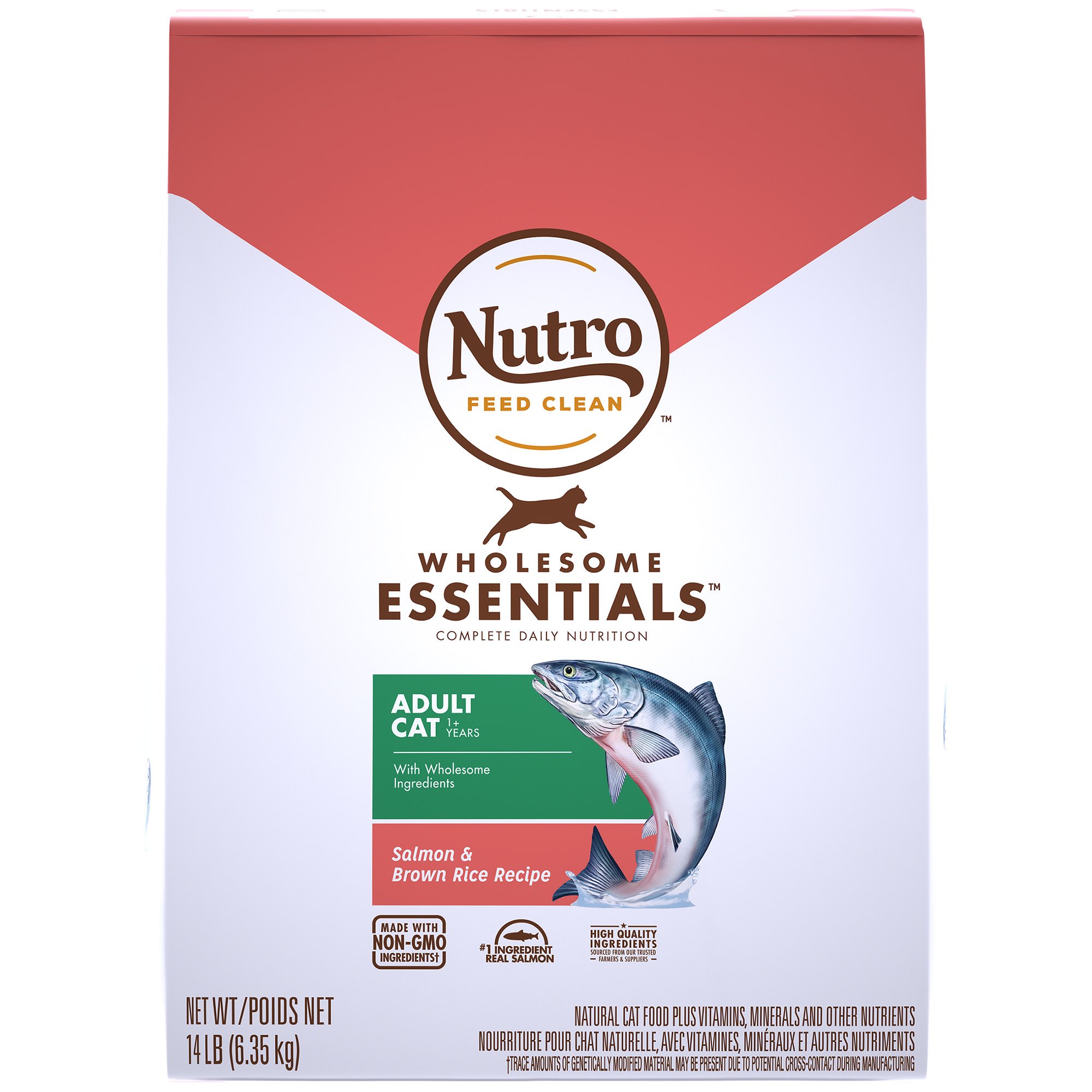 NUTRO WHOLESOME ESSENTIALS Salmon & Brown Rice Recipe Dry Adult Cat