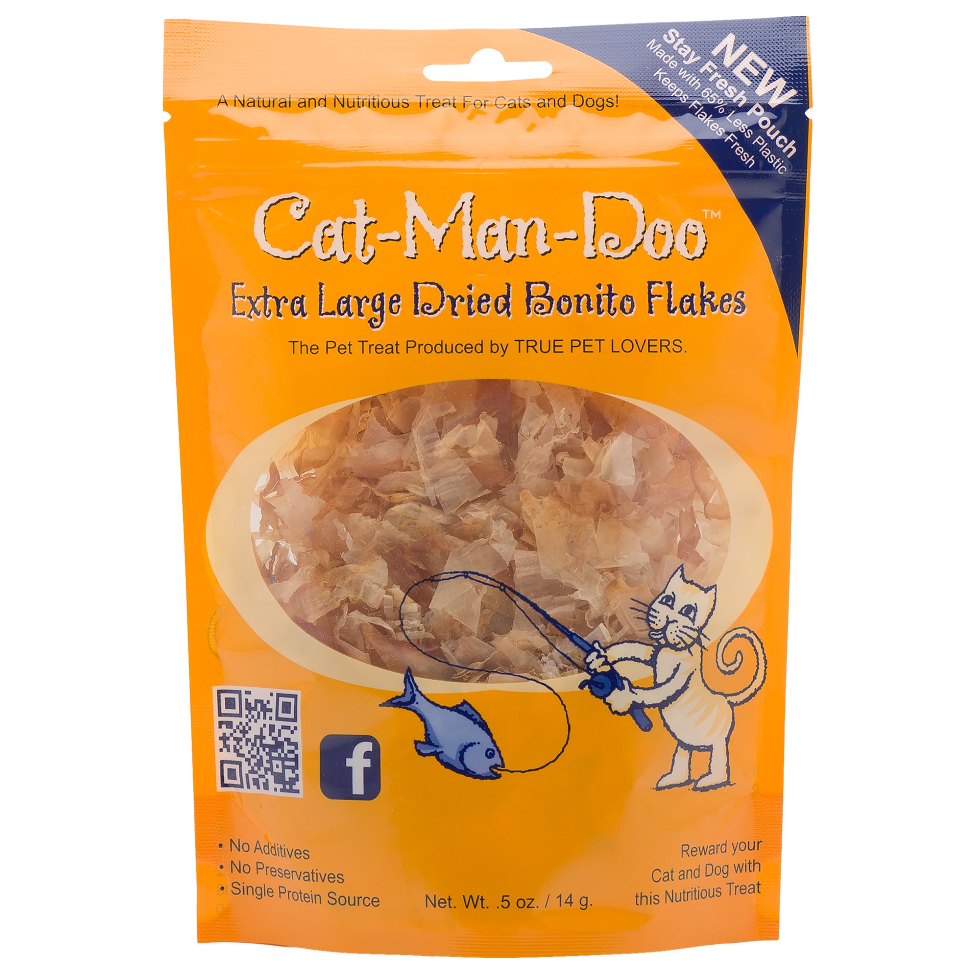 Cat-Man-Doo Dried Bonito Flake Cat Treats | Petco