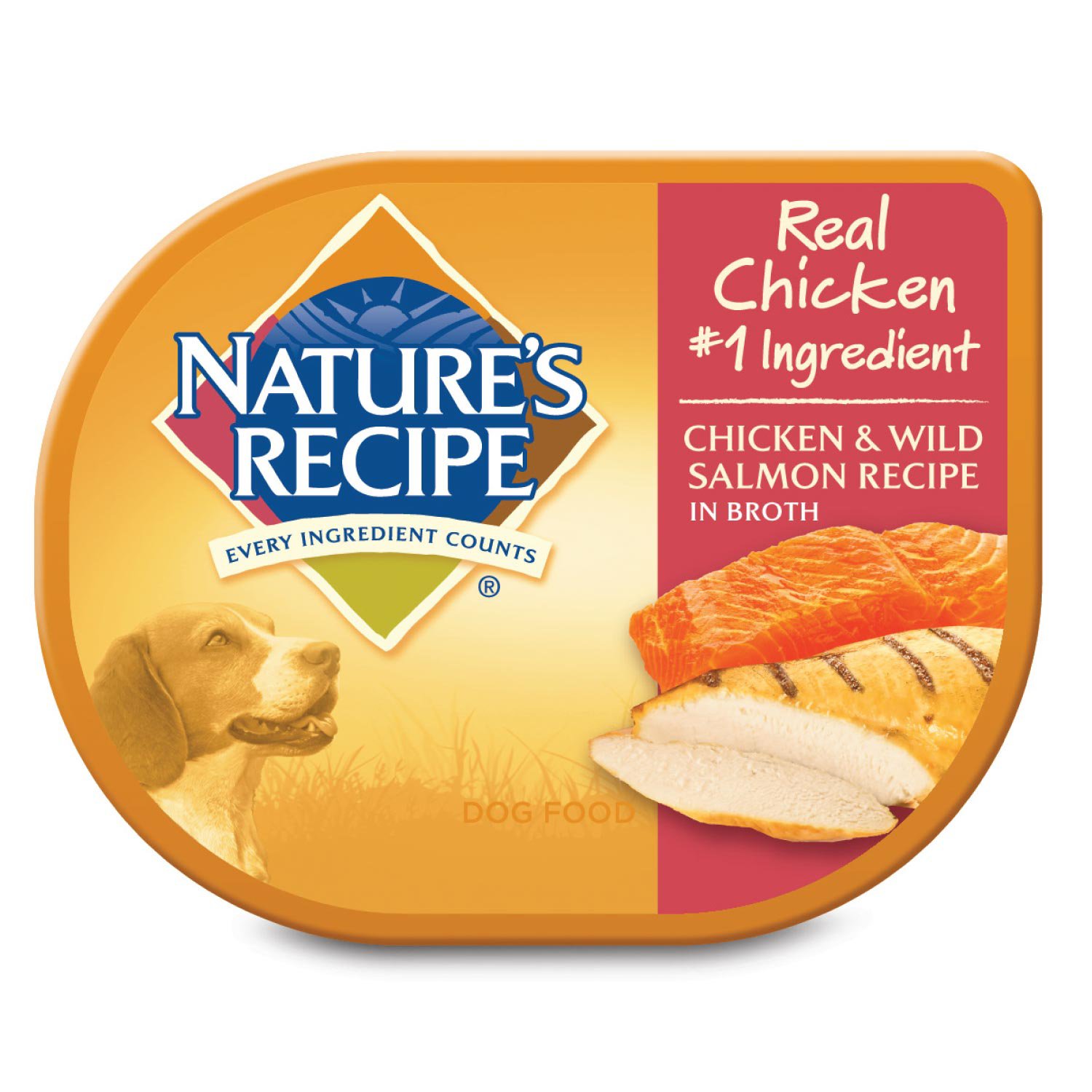 Nature's Recipe Adult Dog Food Trays, Chicken & Salmon | Petco