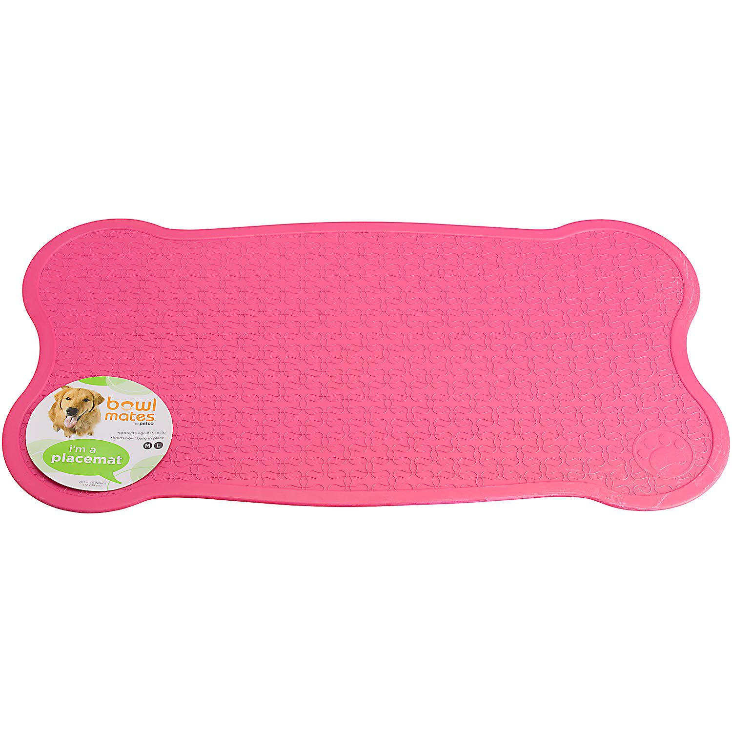 UPC 800443920923 product image for Bowlmates by Petco Medium/Large Pink Placemat () | upcitemdb.com