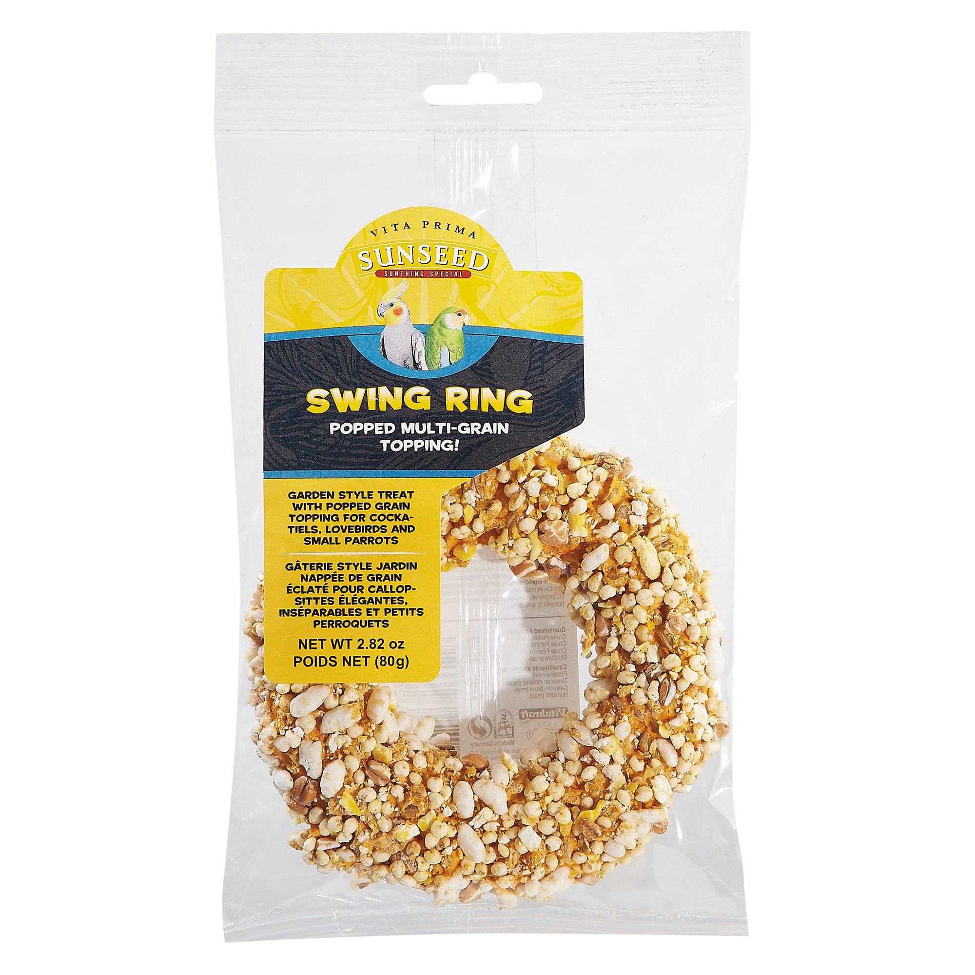 UPC 087535266118 product image for Sun Seed Vita Prima Swing Ring Cockatiel, Lovebird & Small Parrot Treat | upcitemdb.com