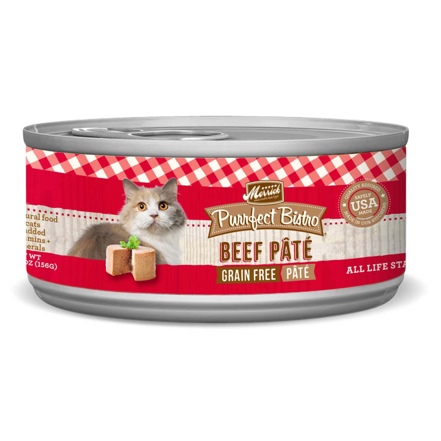 Merrick Purrfect Bistro Grain Free Beef Pate Wet Cat Food Petco