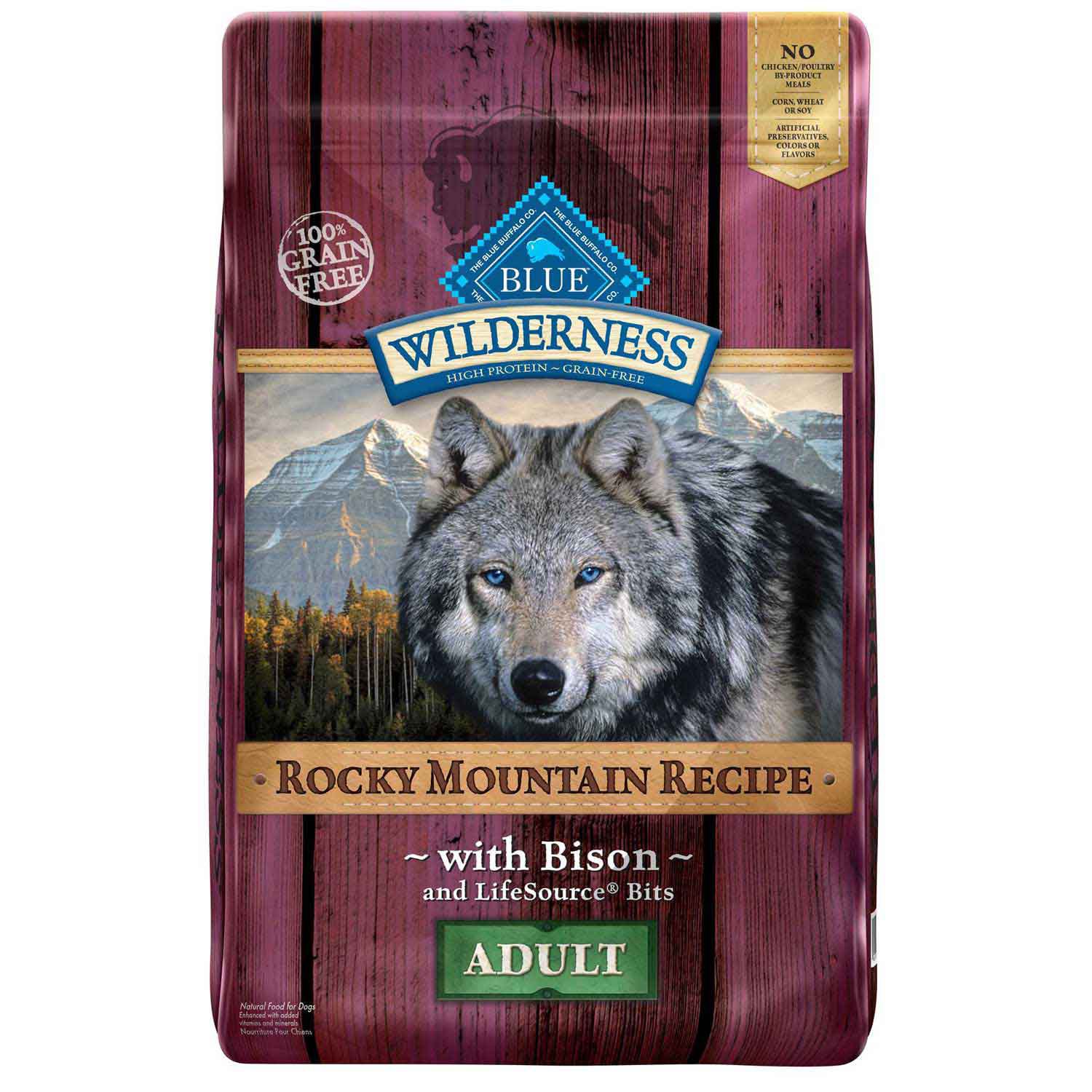 Blue Buffalo Blue Wilderness Rocky Mountain Recipe Adult Bison Dry Dog