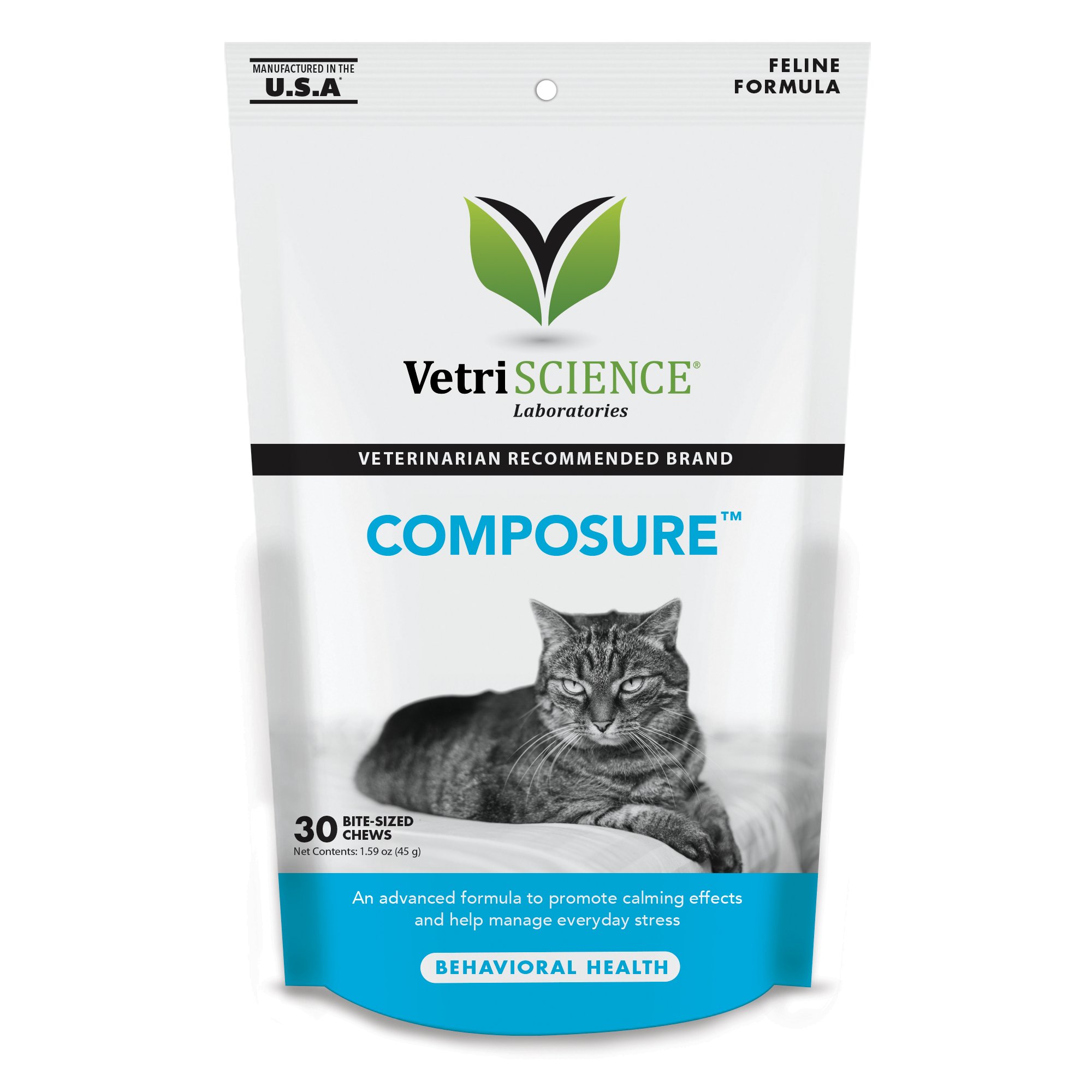 VetriScience Composure Feline Bite-Sized Chews | Petco