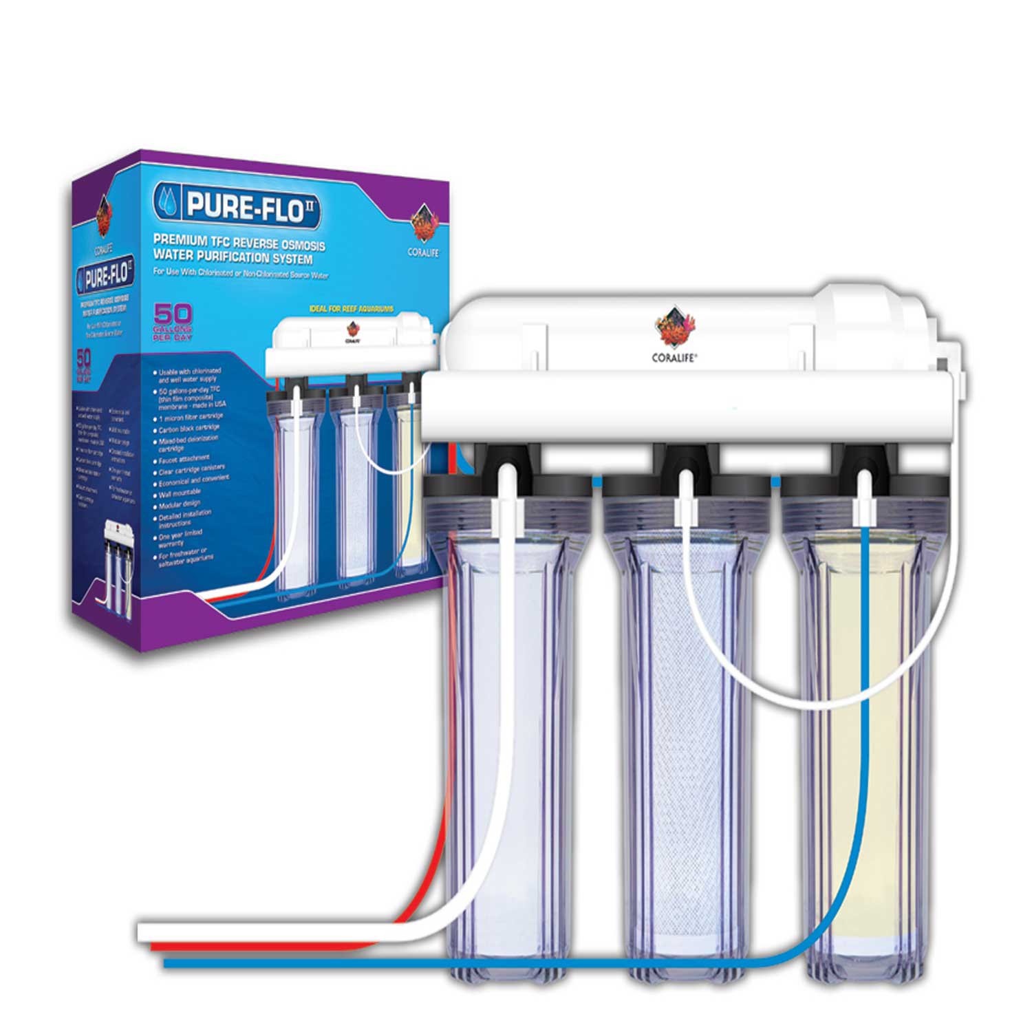 osmosis reverse coralife system petco canister flo pure ii