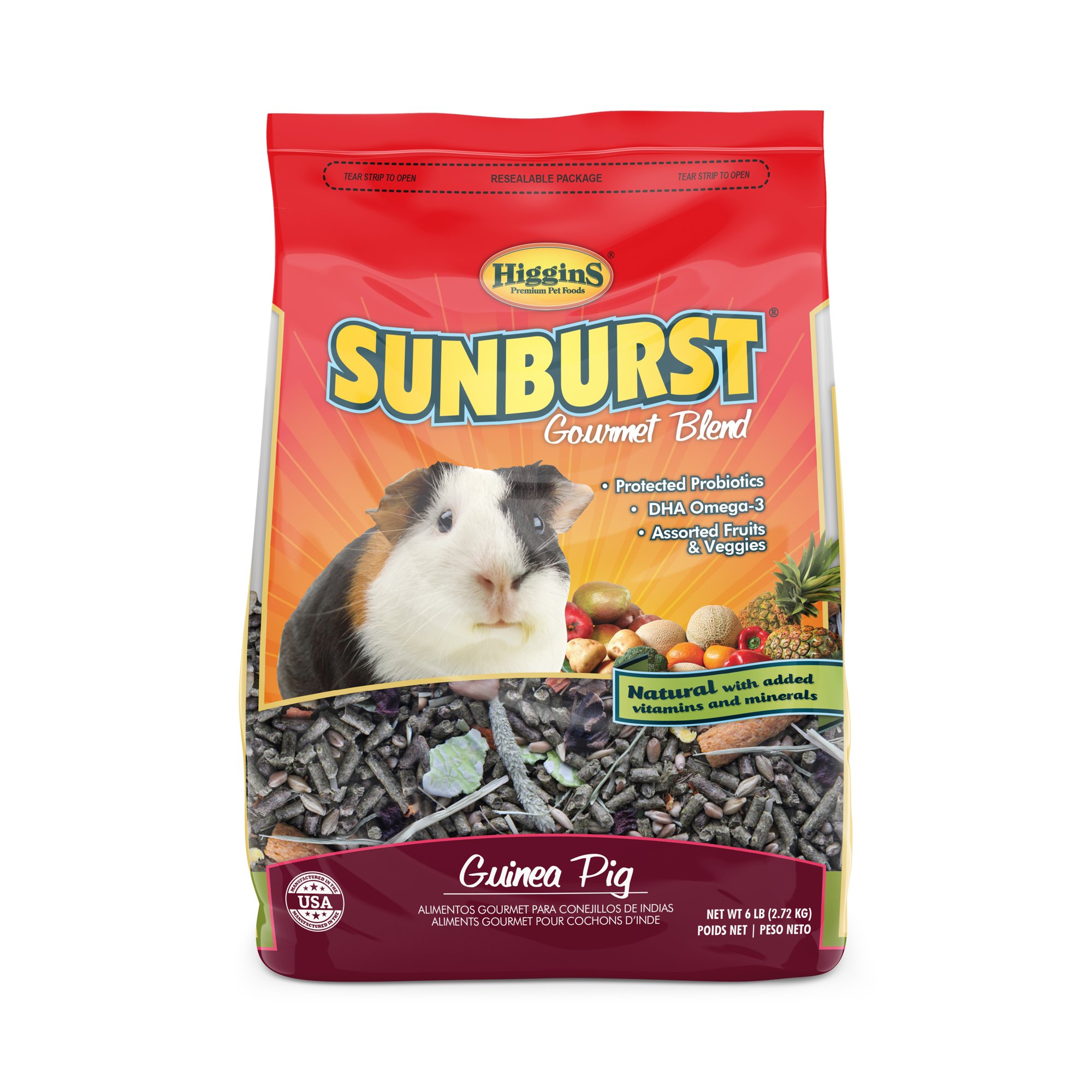 Higgins Sunburst Gourmet Guinea Pig Food Mix Petco