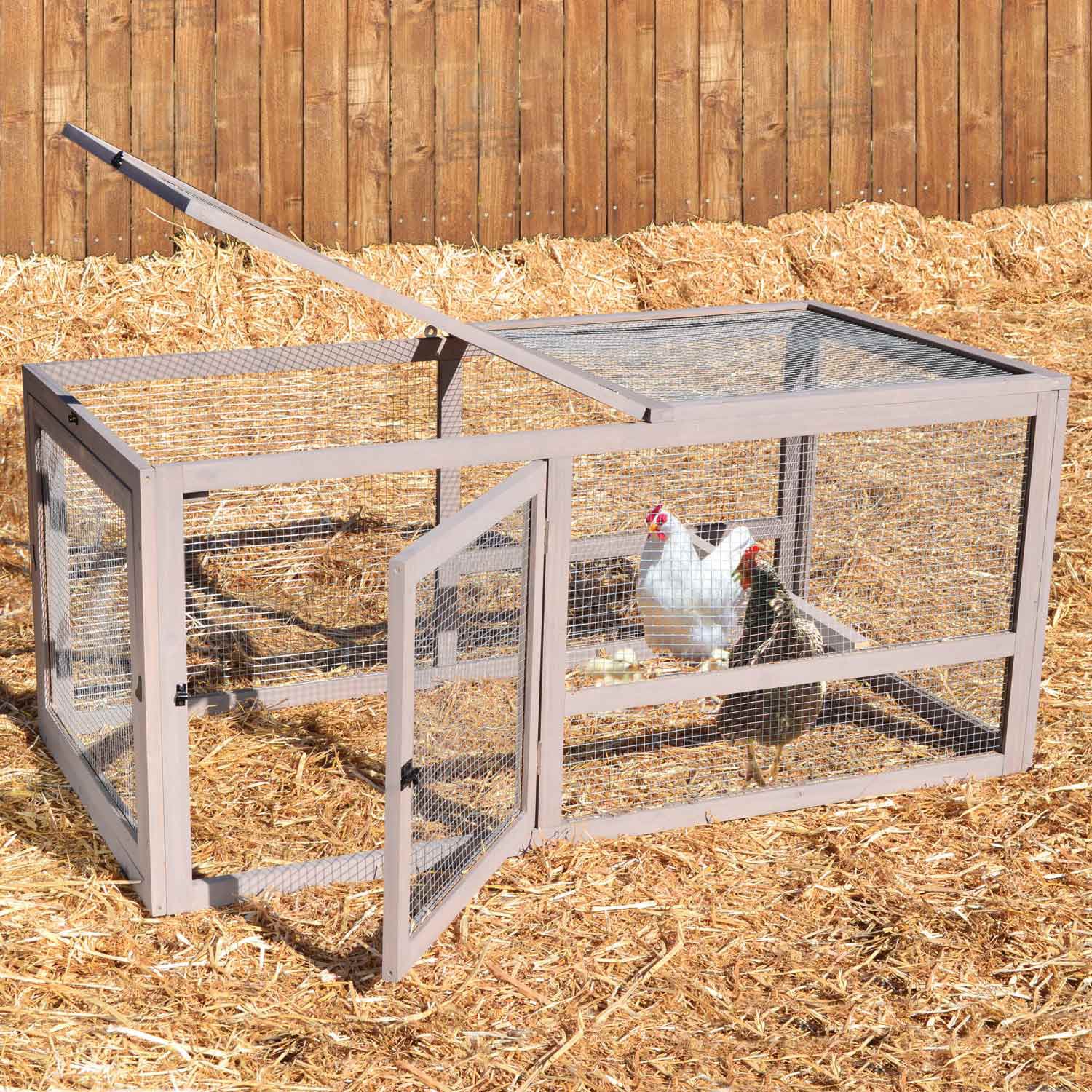 Precision Pet Chicken Coop Extension Pen 55 L X 27 W X 27 H