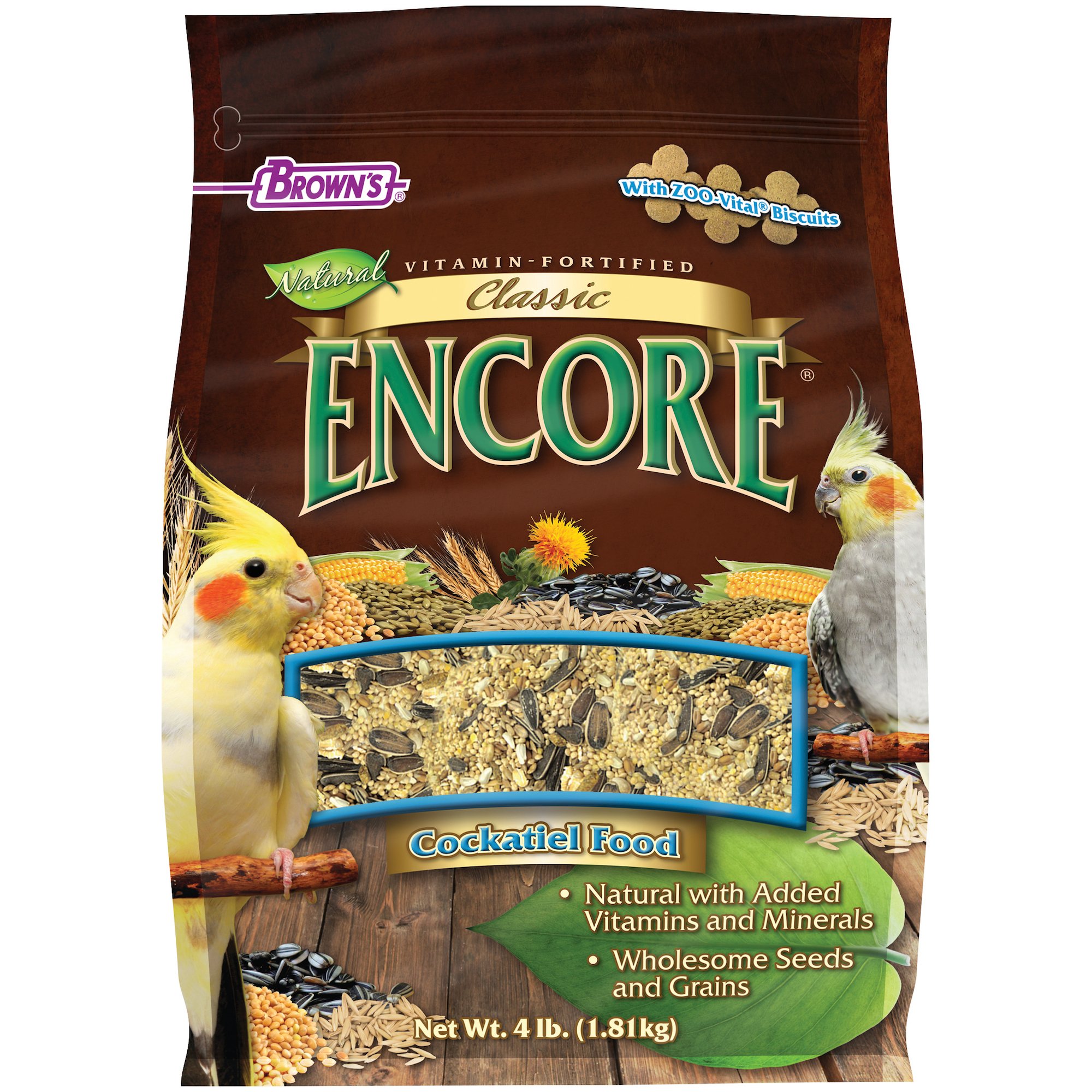 Brown's Encore Classic Cockatiel Food Petco