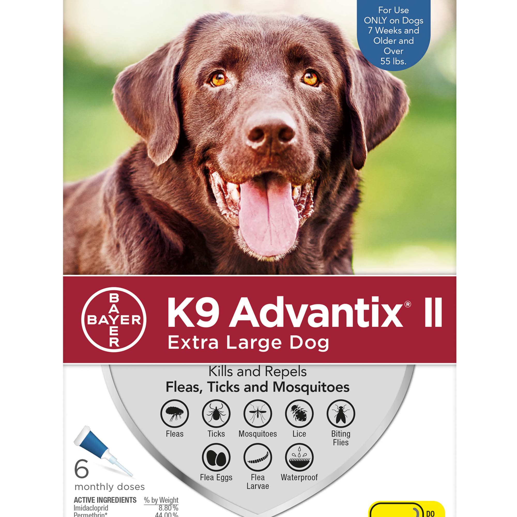 K9 Advantix II Topical Extra Large Dog Flea Tick Treatment Petco