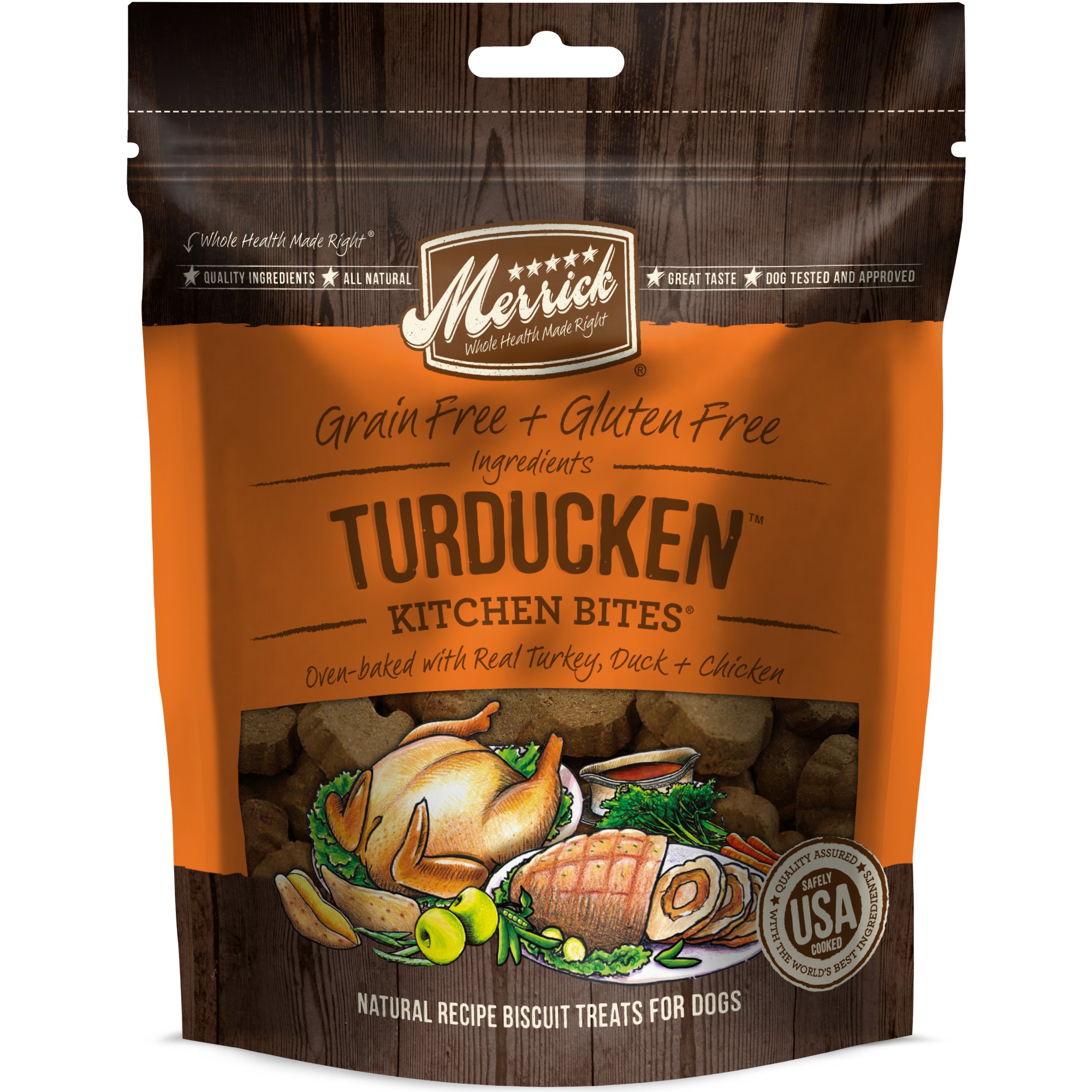 Merrick Turducken Kitchen Bites Dog Treats Petco