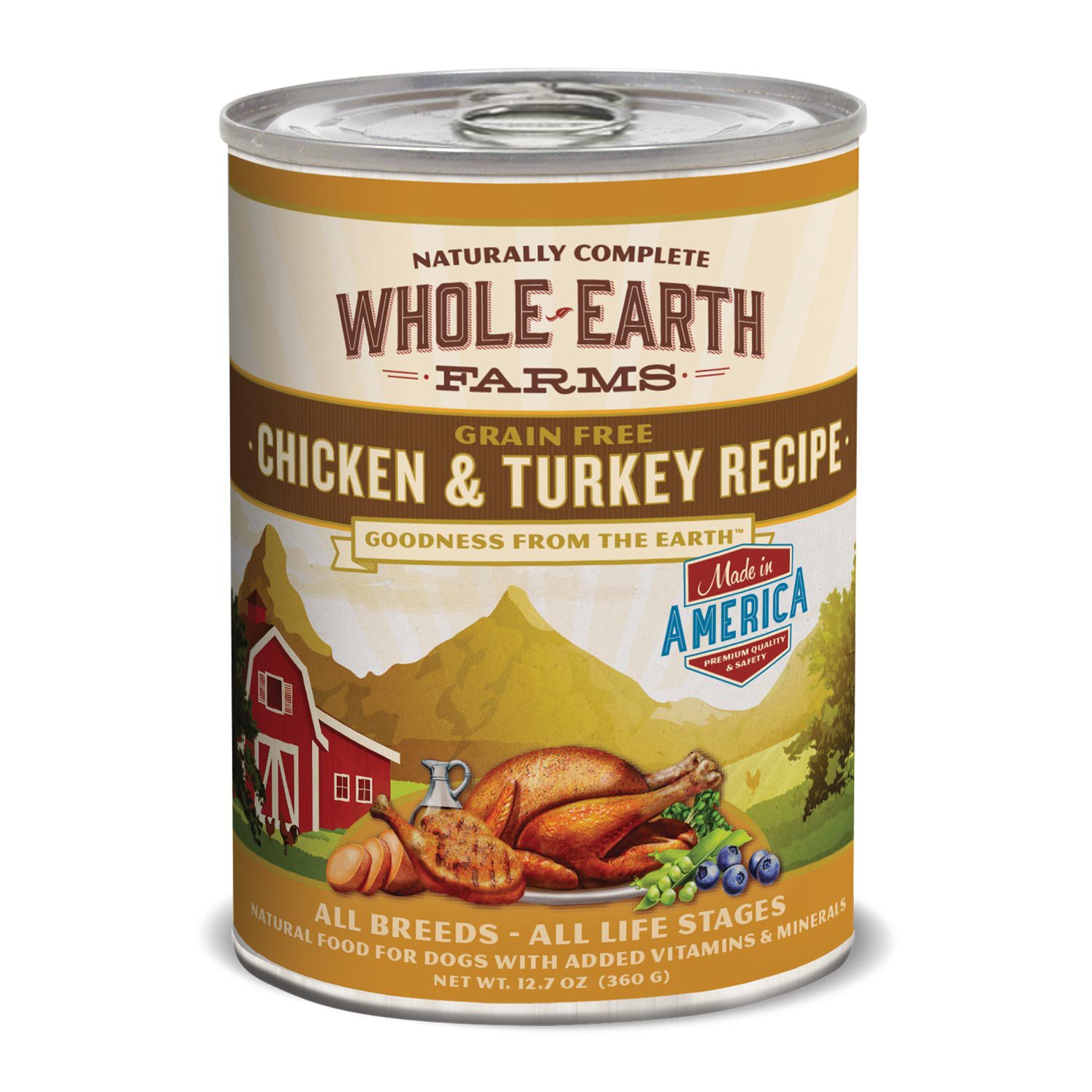 Whole Earth Farms Grain Free Canned Dog Food, Chicken & Turkey | Petco