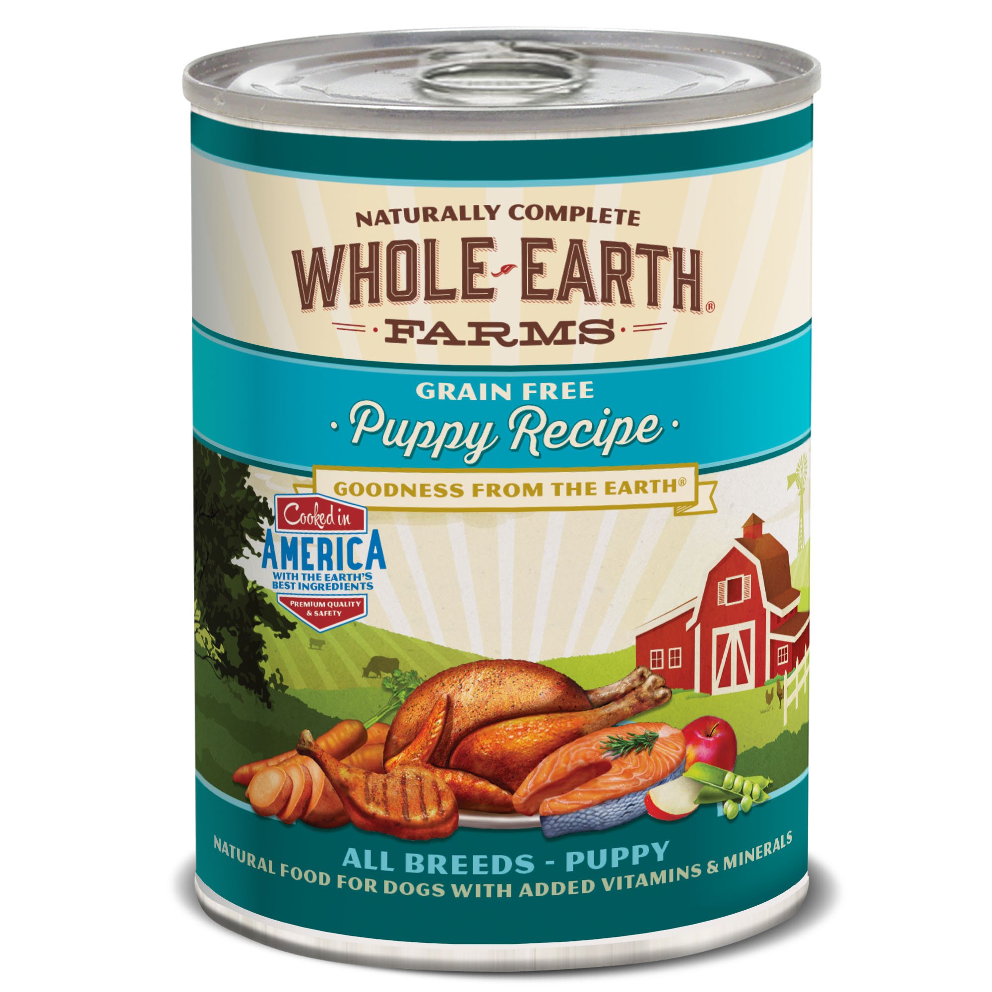 UPC 022808854722 product image for Whole Earth Farms Grain Free Canned Puppy Food, Case of 12 | upcitemdb.com