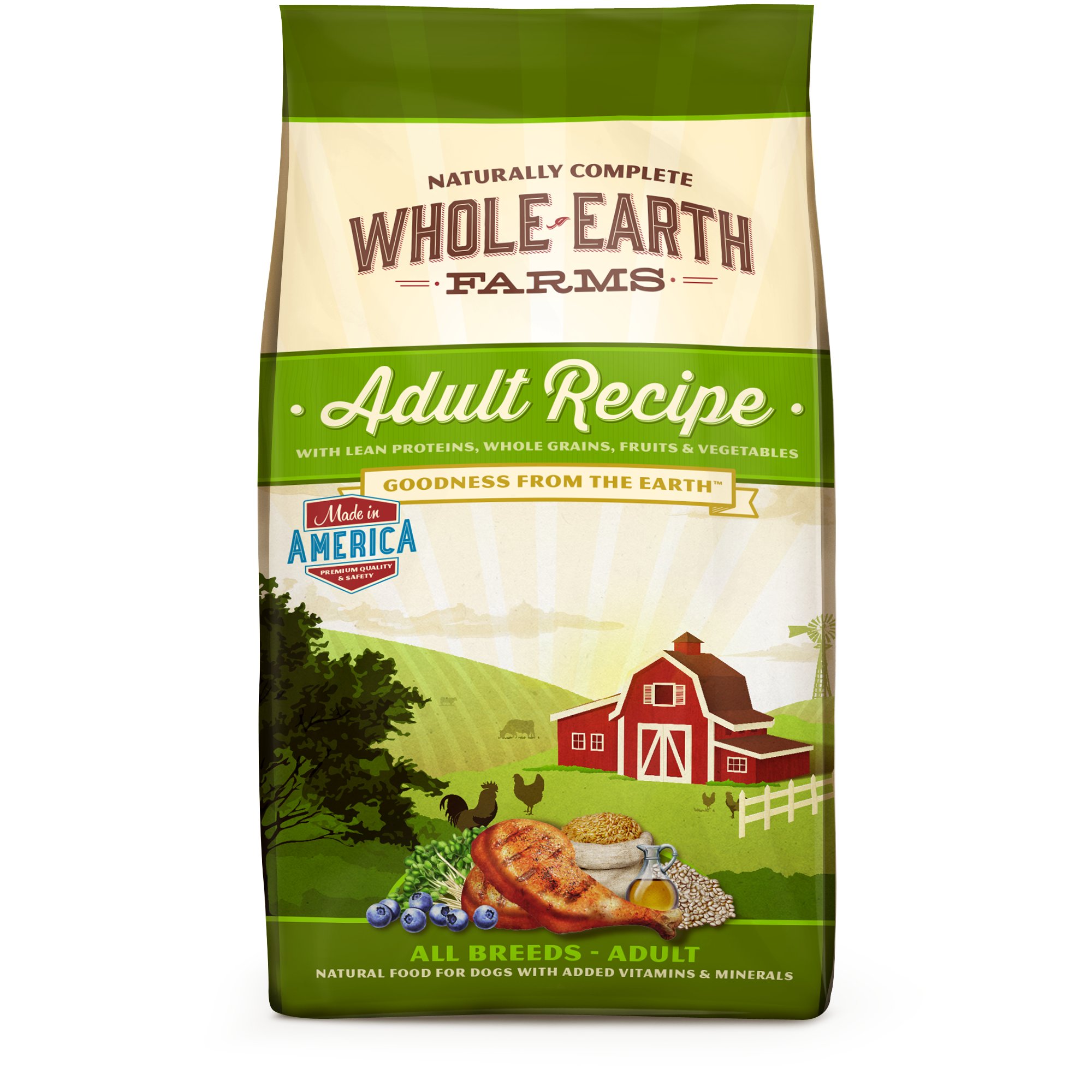 UPC 022808855088 product image for Whole Earth Farms Adult Dog Food, 15 lbs. () | upcitemdb.com