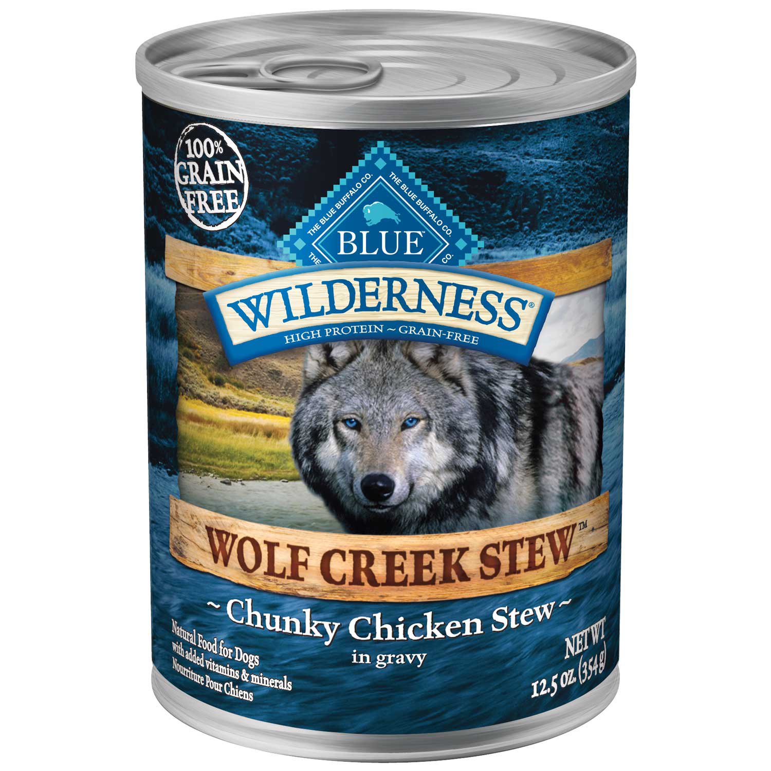 Blue Buffalo Blue Wilderness Wolf Creek Stew Chunky Chicken Stew Wet