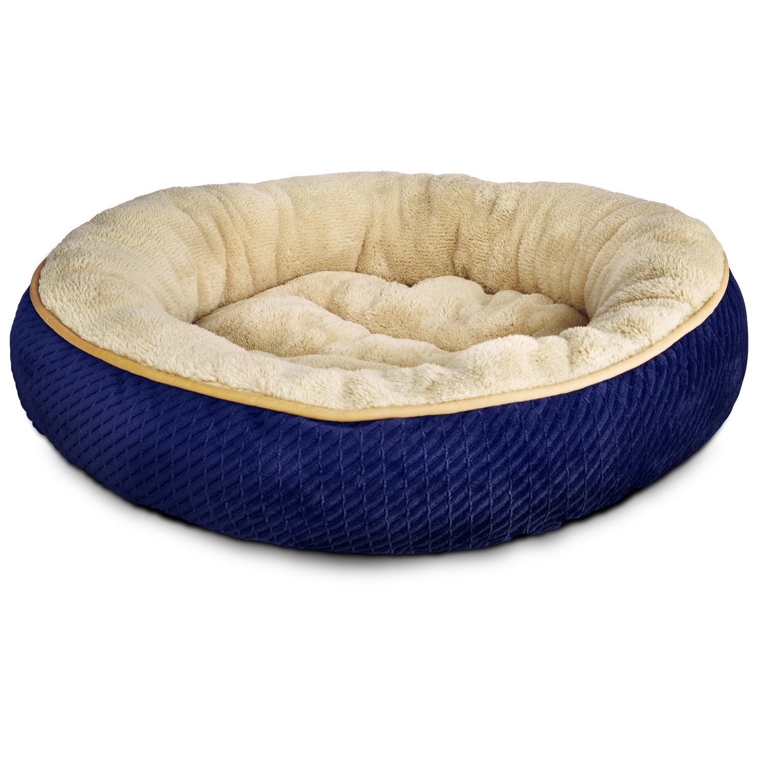 UPC 800443955710 product image for Petco Textured Round Cat Bed in Blue, 20