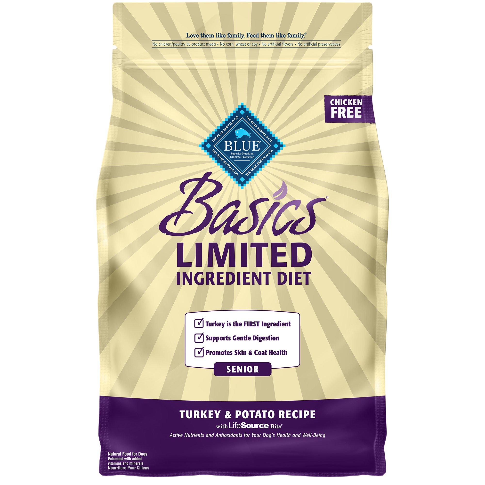 Blue Buffalo Basics Limited Ingredient Formula Turkey & Potato Senior