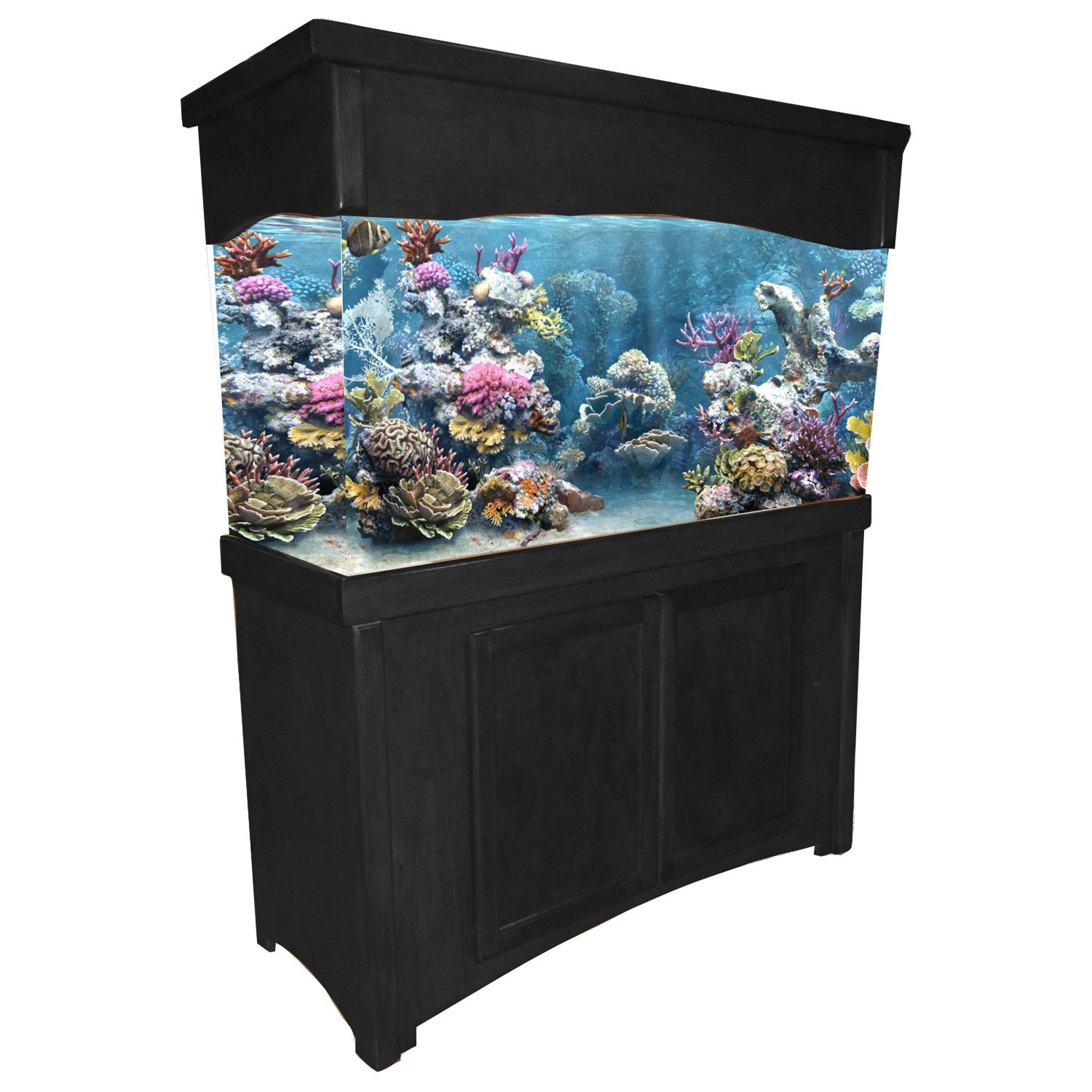 R J Enterprises 48x13 Black Calypso Birch Cabinet For 55 Gallon