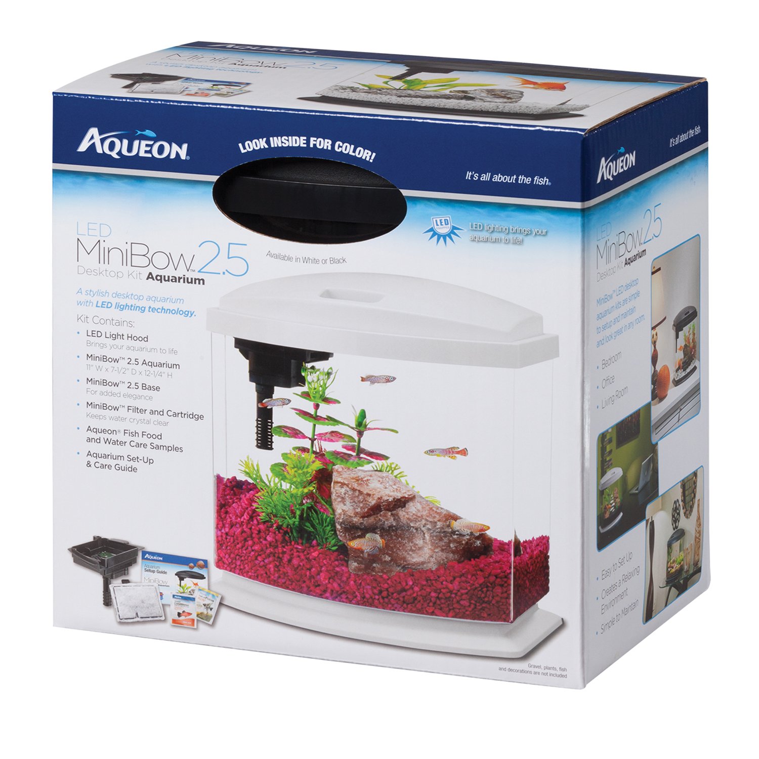 40 Gallon Fish Tank Aqueon BettaBow LED Aquarium Starting Kit