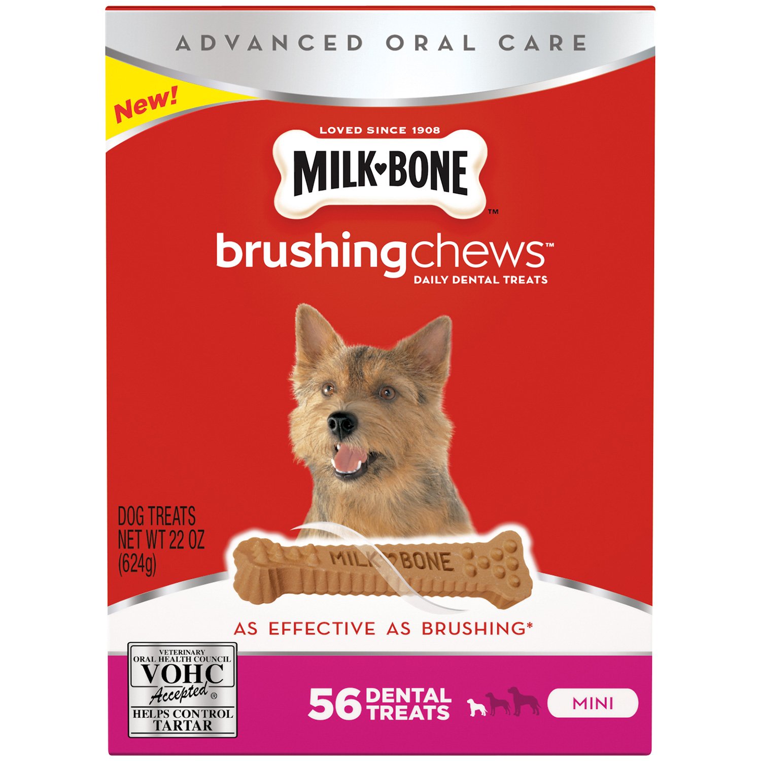 UPC 079100005505 MilkBone Brushing Chews Daily Dental Dog Treats