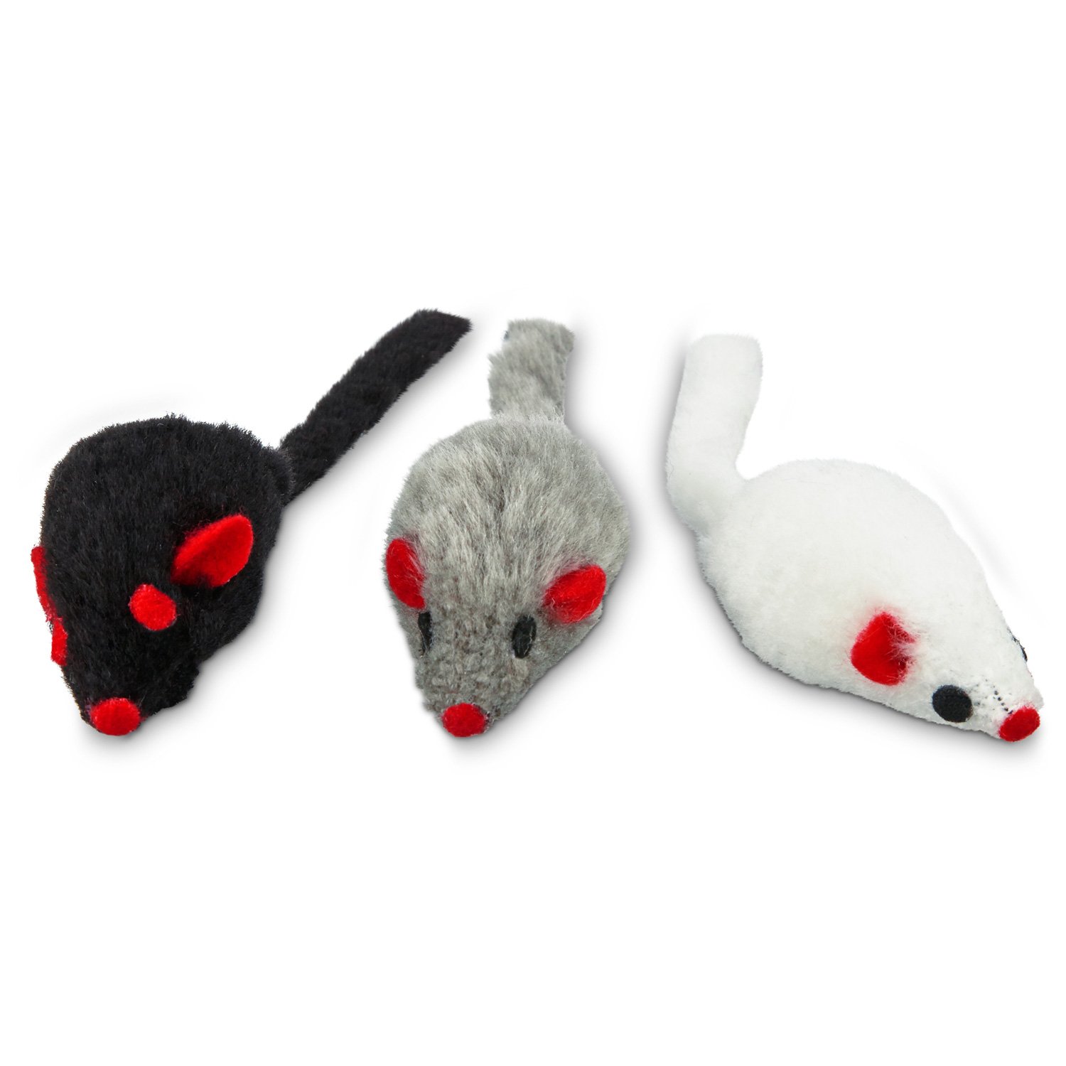 Leaps & Bounds Fuzzy Mice Cat Toys with Catnip Petco
