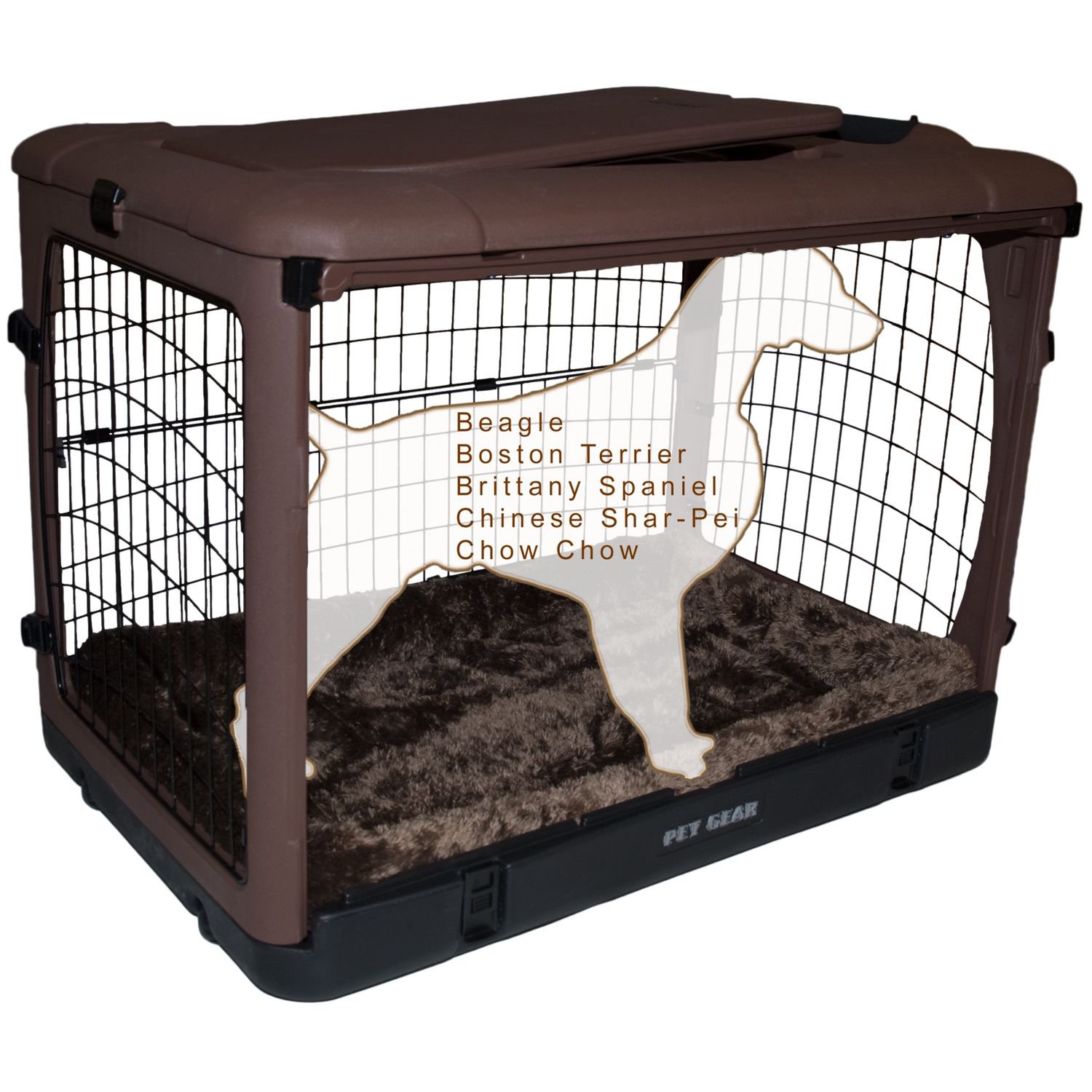 Pet Gear The Other Door Steel Dog Crate with Pad Petco