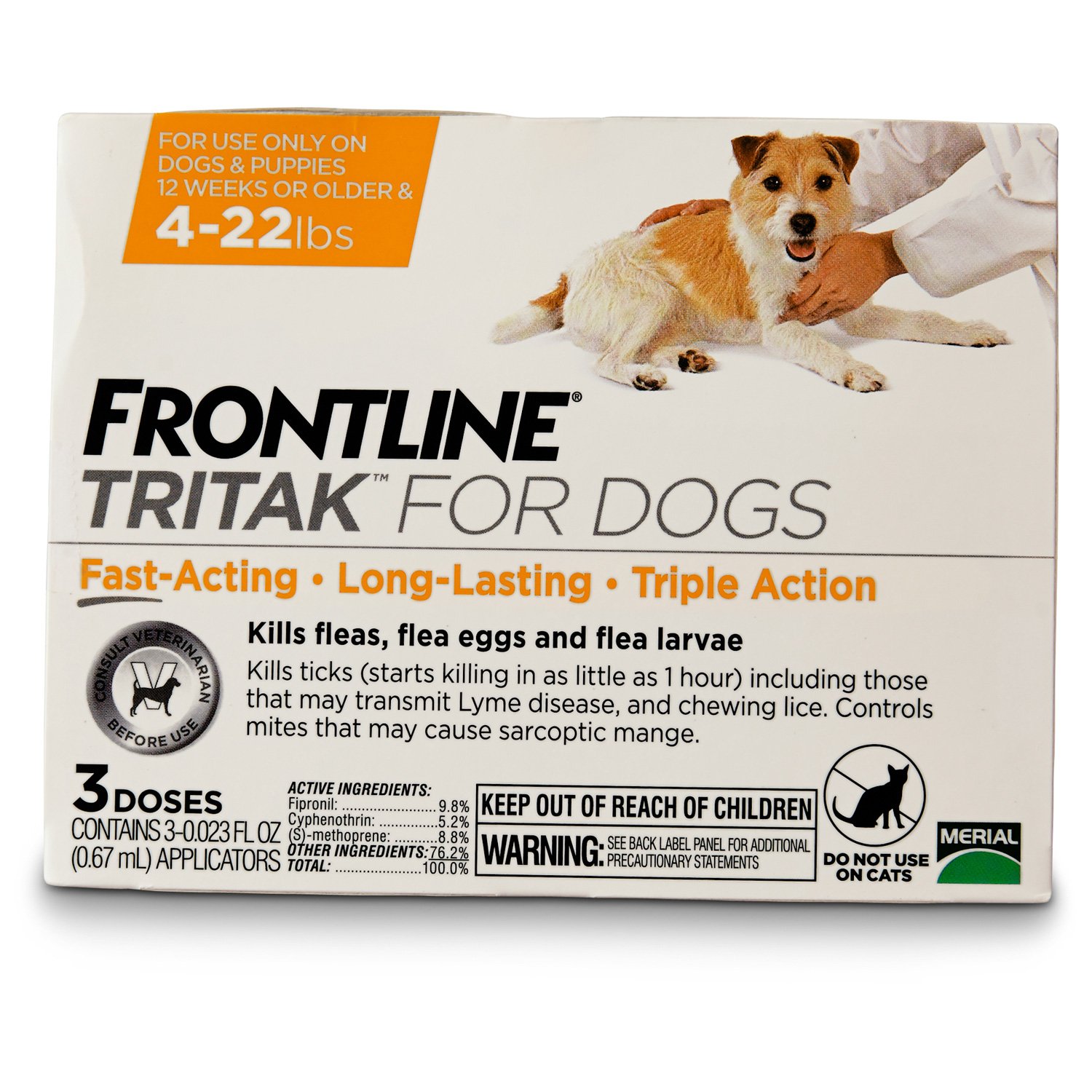 FRONTLINE TRITAK Dog Flea Treatment, For dogs 422 lbs. Shop Your Way