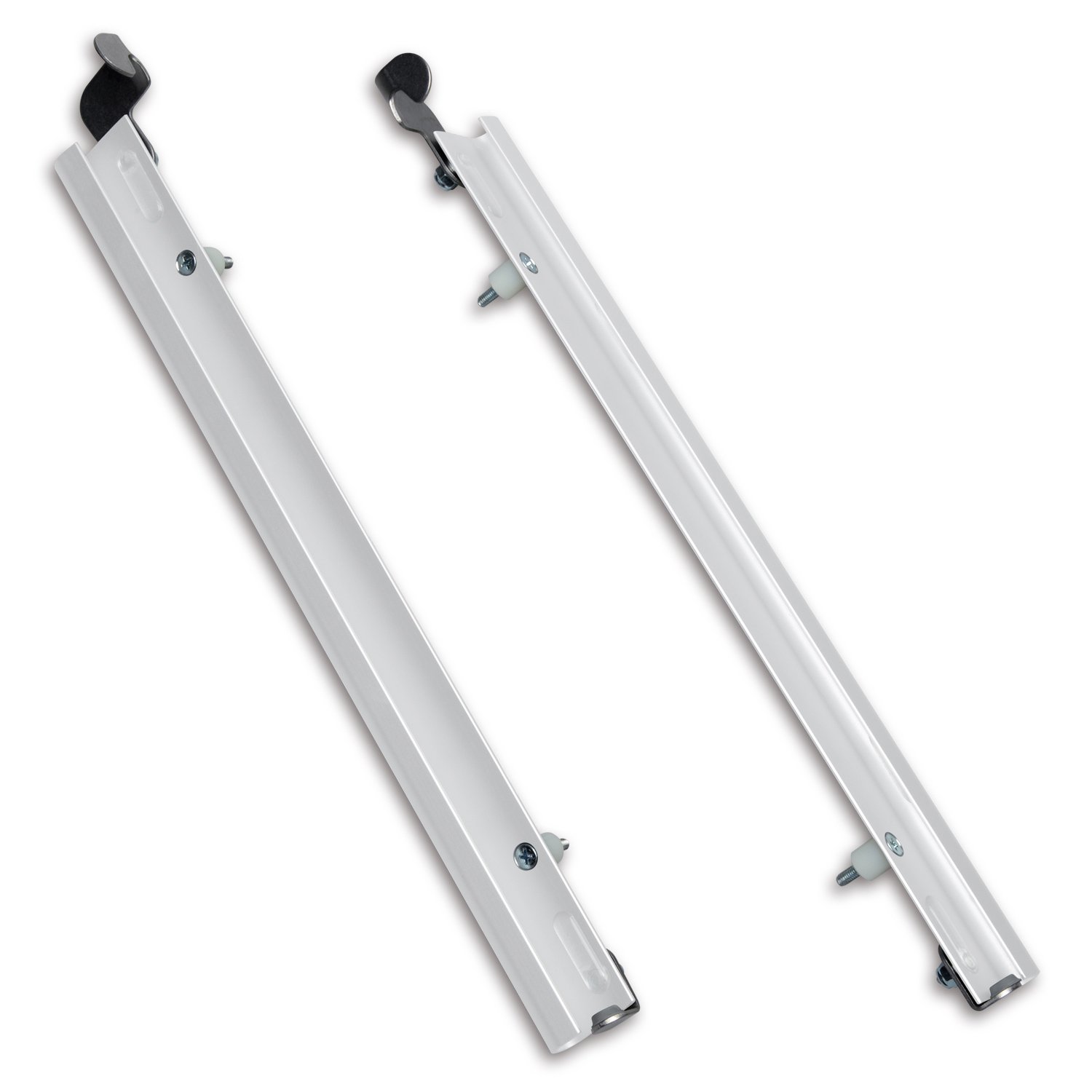 Plexidor Sliding Tracks With Flip Lock For Pet Doors In White Large