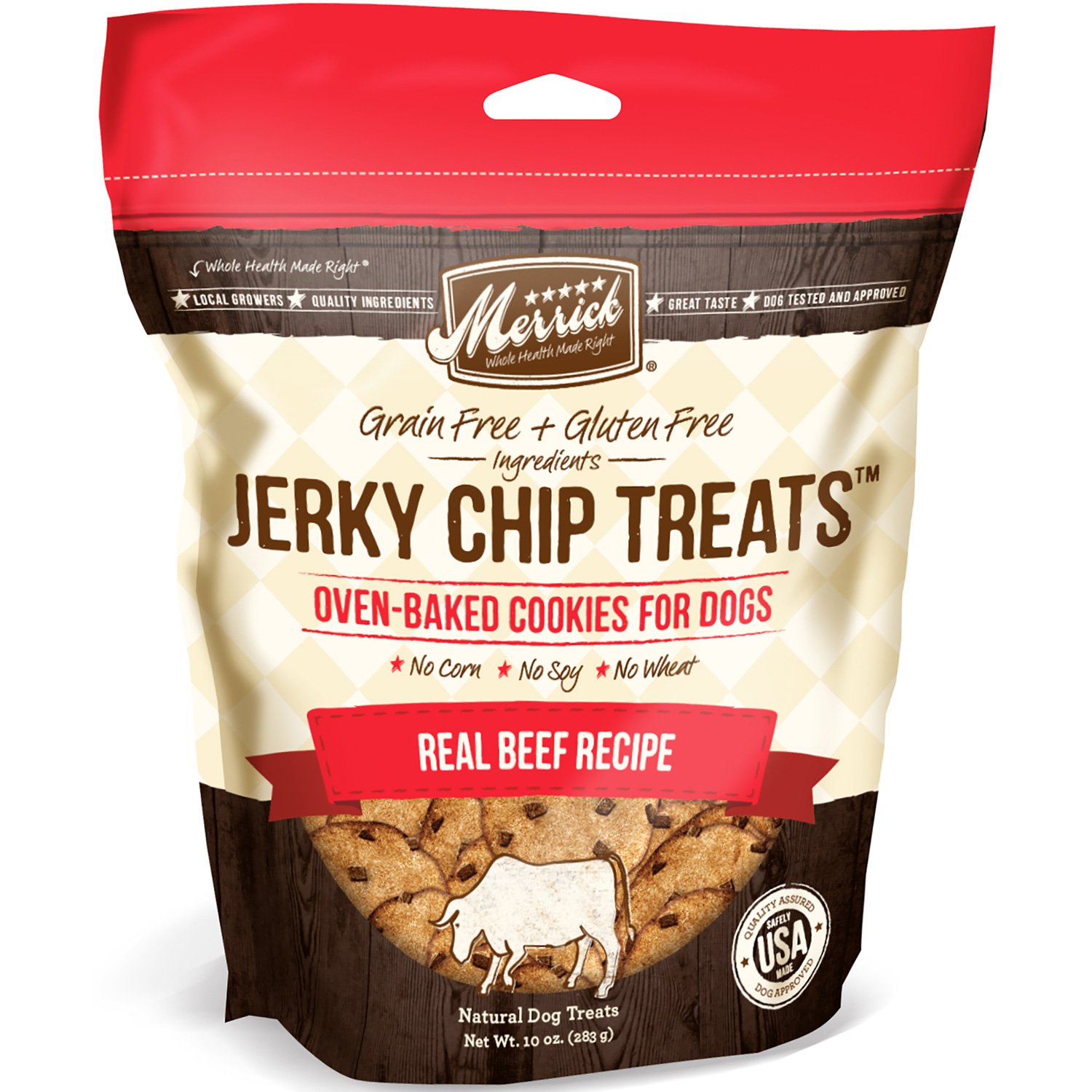 UPC 022808785545 Merrick Real Beef Jerky Chips Dog Treats, 10 oz